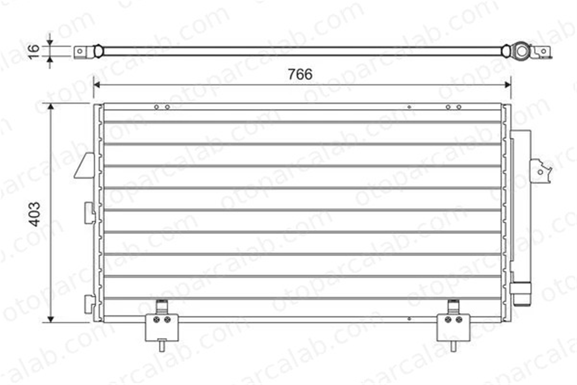 VALEO 814218 Klima Radyatörü TOYOTA RAV 4 II 8846042090 8846042070
