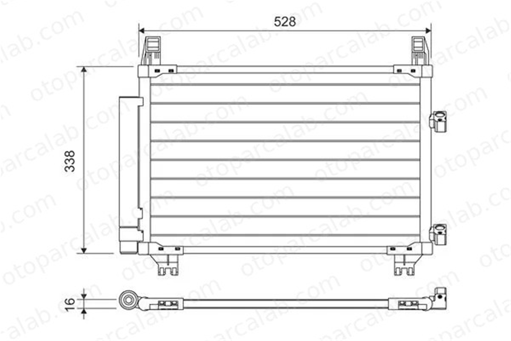 VALEO 814223 Klima Radyatörü TOYOTA YARIS DAIHATSU CHARADE VIII 884600D050