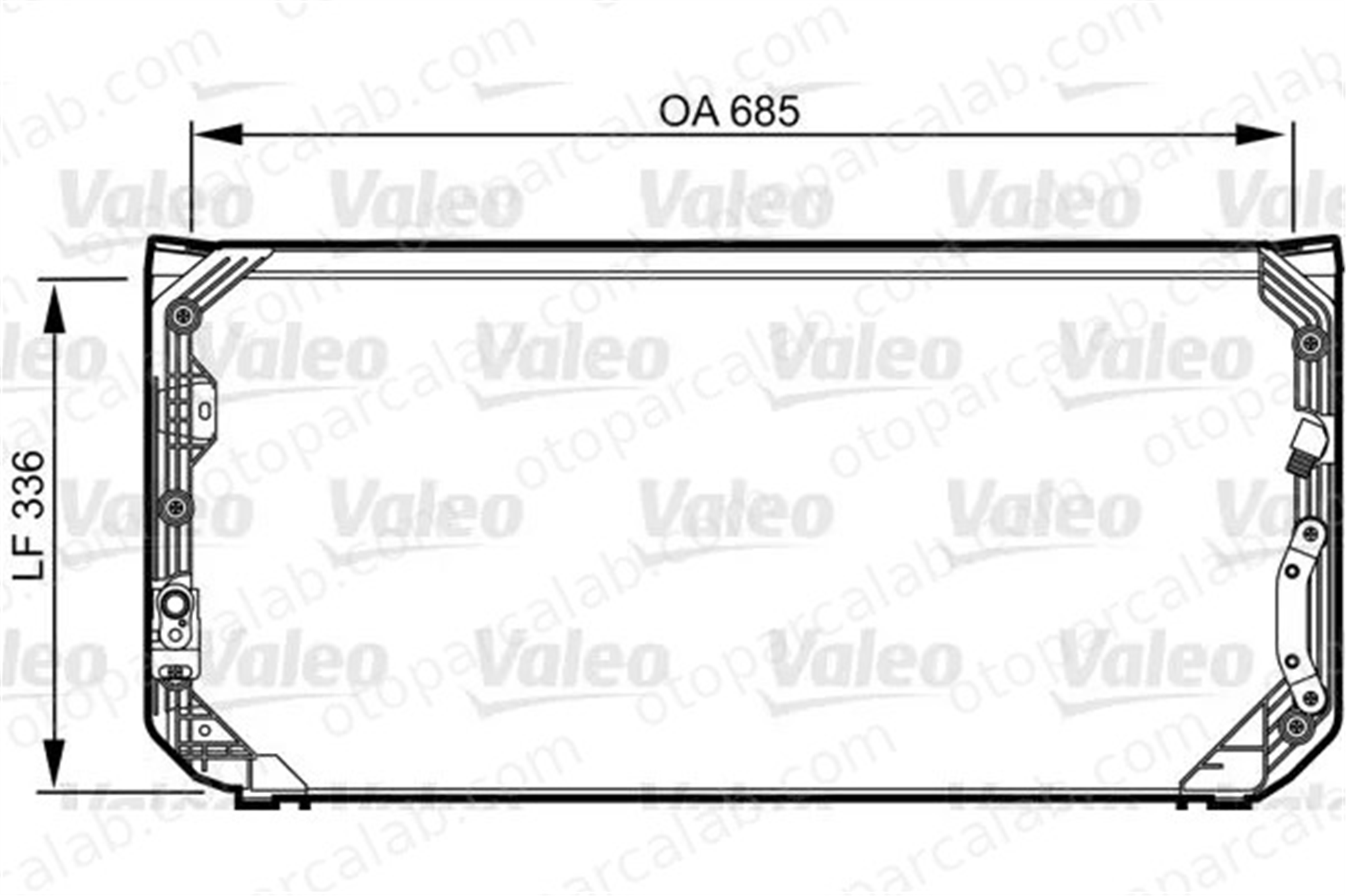 VALEO 814248 Klima Radyatörü TOYOTA COROLLA Station wagon COROLLA 8846012460 94855107