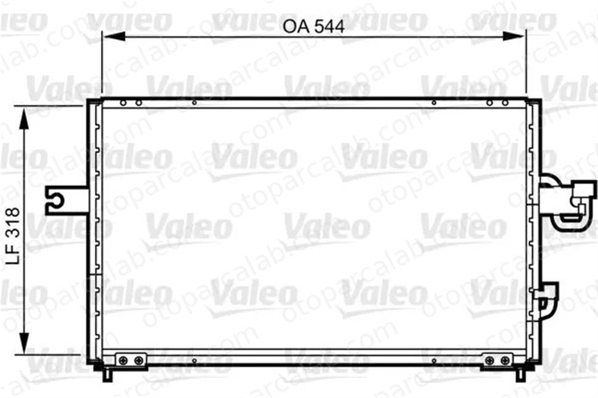 VALEO 814255 Klima Radyatörü HYUNDAI ACCENT I ACCENT Sedan 9760622051 9760622050