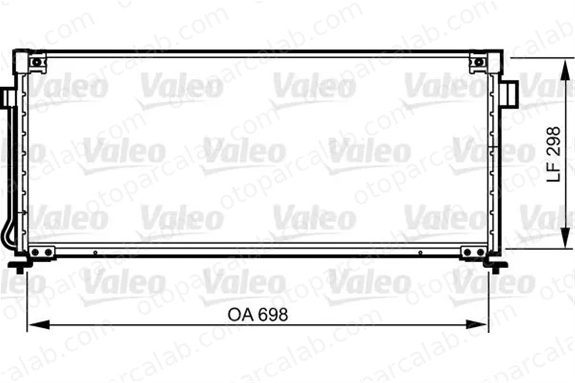 VALEO 814259 Klima Radyatörü SUBARU LEGACY II LEGACY II Station wagon 73210AC021 73210AC020
