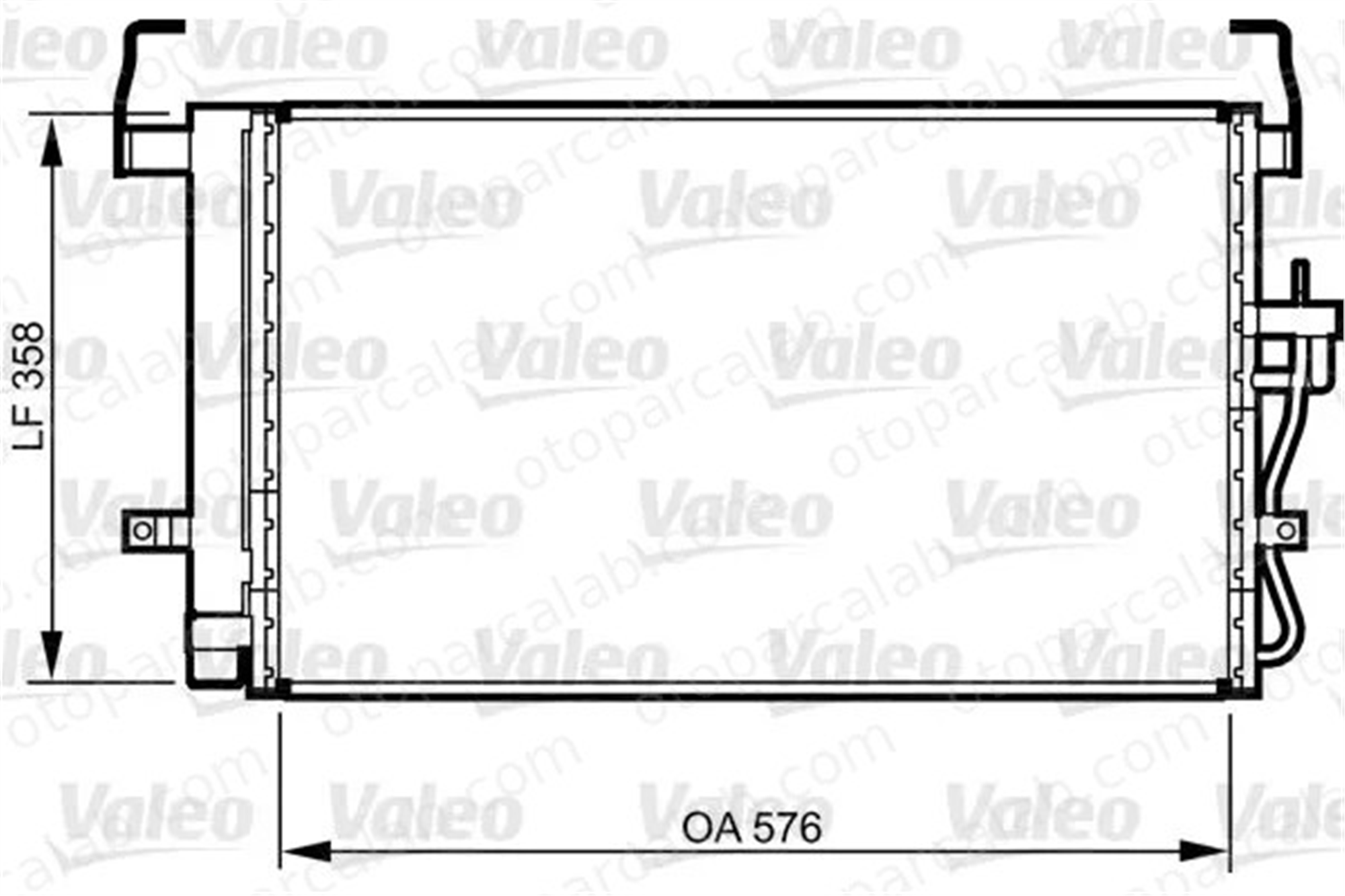 VALEO 814264 Klima Radyatörü HYUNDAI ELANTRA III Sedan COUPE II 976062D000 AL720M4400