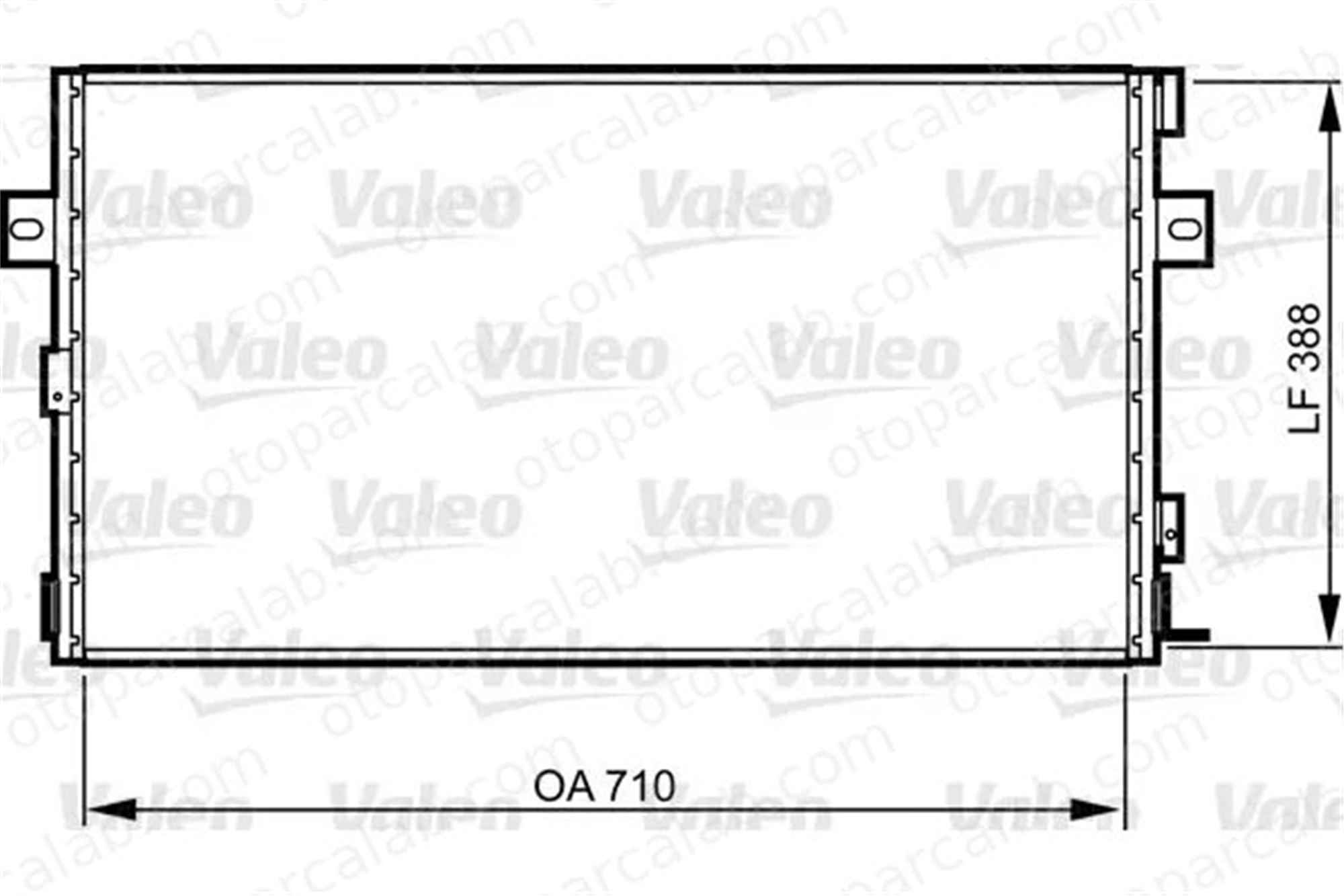 VALEO 814290 Klima Radyatörü CHRYSLER VOYAGER / GRAND VOYAGER III PLYMOUTH VOYAGER / GRAND VOYAGER 4809129AA 4682589