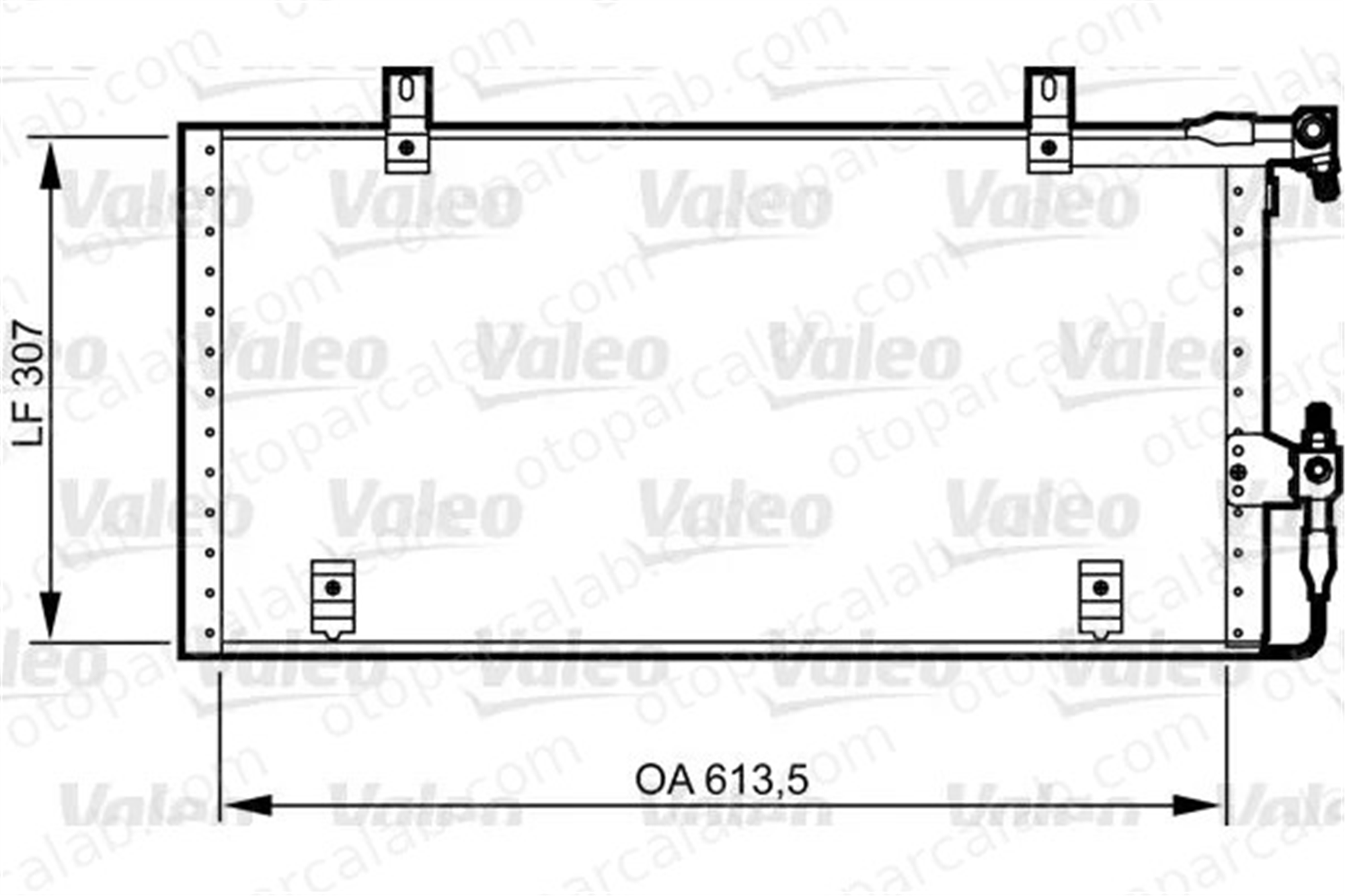 VALEO 814291 Klima Radyatörü AUDI 80 B3 Sedan 90 B3 893260403