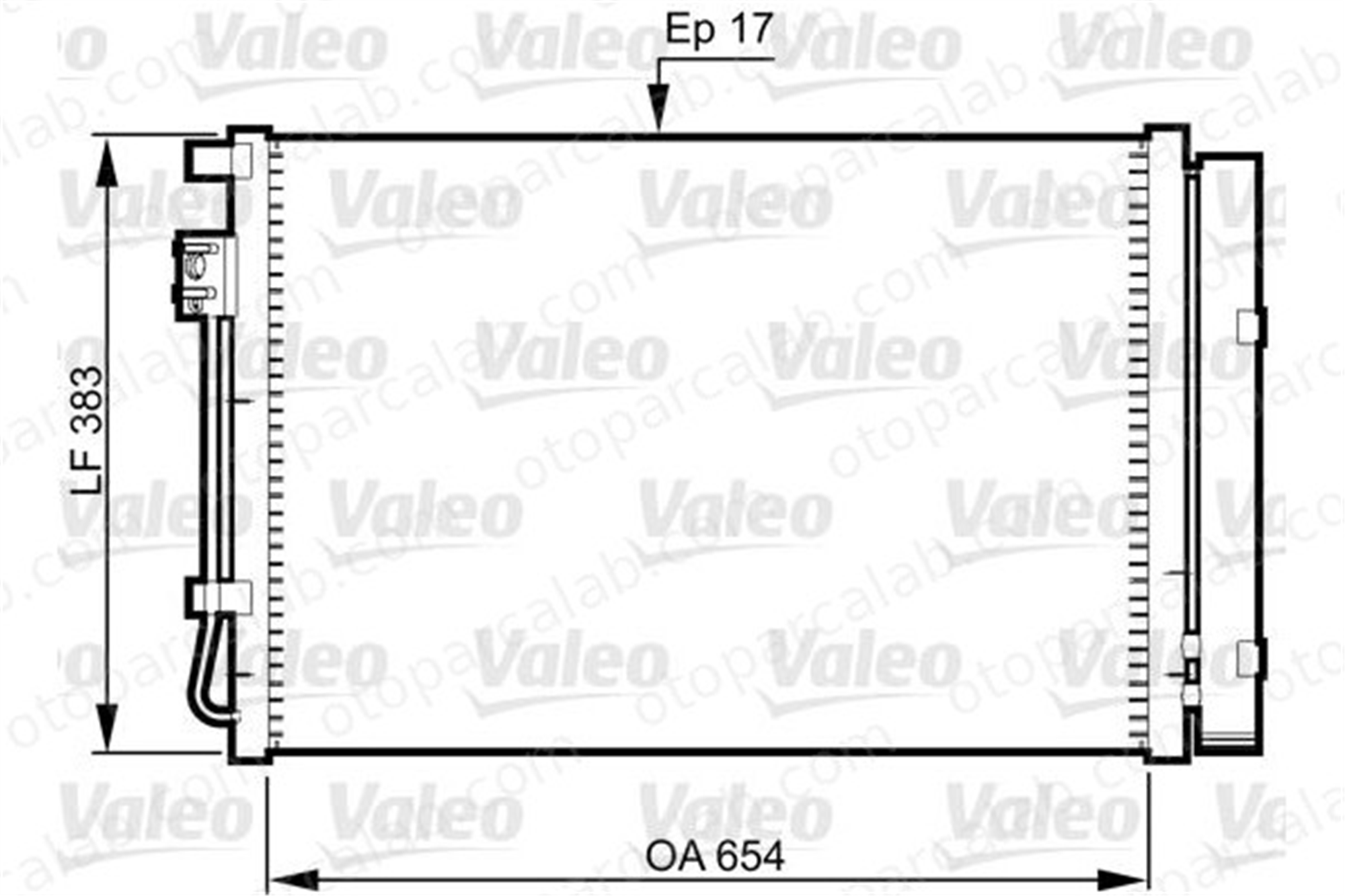 VALEO 814362 Klima Radyatörü HYUNDAI ACCENT IV Sedan BMW 3 976061R000 64509182796