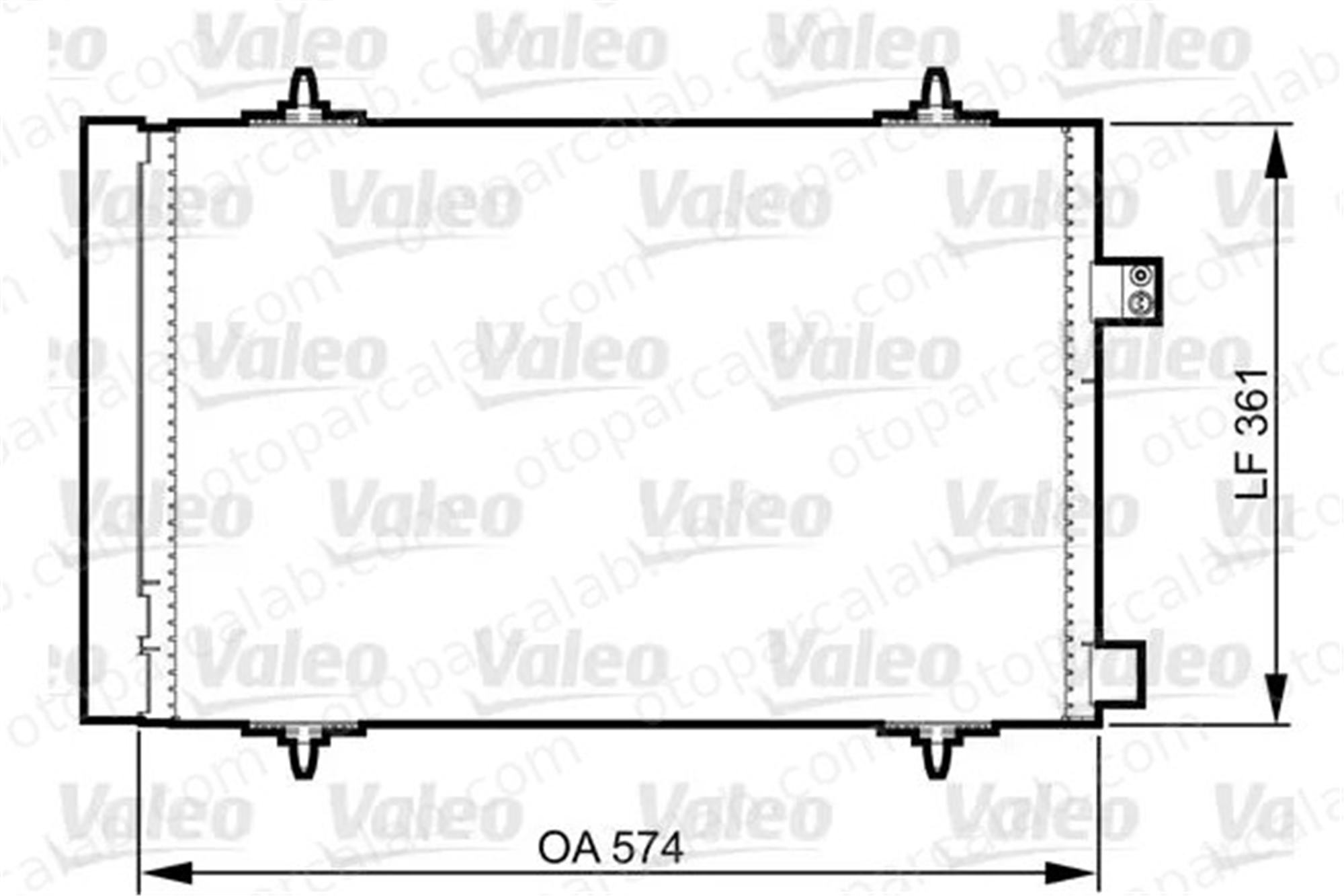 VALEO 814363 Klima Radyatörü CITROËN C5 III C5 III Break 6455JC 9684993080