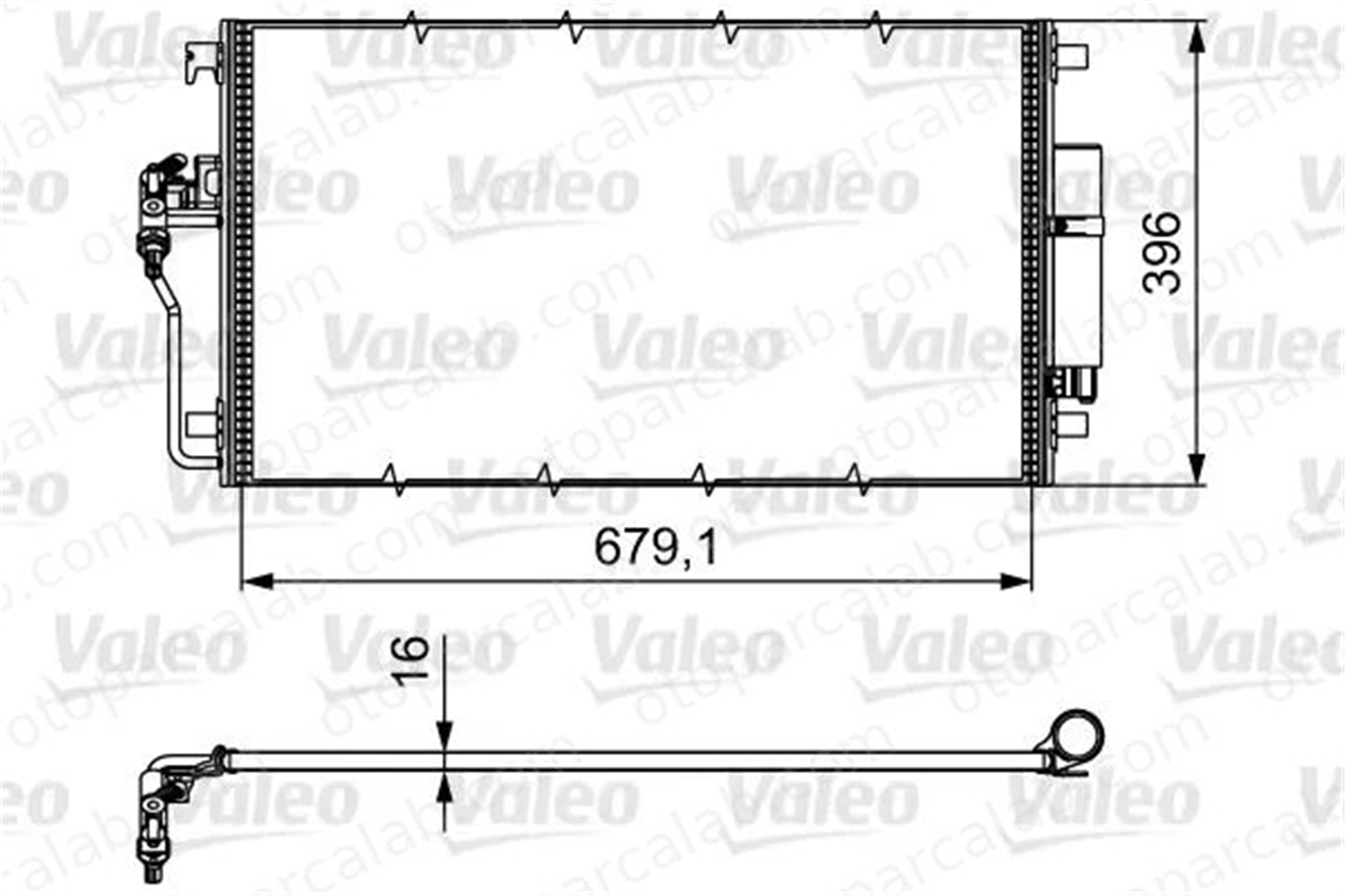 VALEO 814374 Klima Radyatörü MERCEDES-BENZ SPRINTER 3,5-t Panelvan/Van SPRINTER 3,5-t Platform şasi 9065000054 9065000454