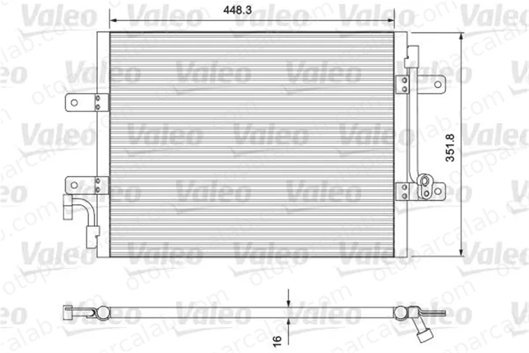 VALEO 814384 Klima Radyatörü FIAT PALIO SIENA 51722816
