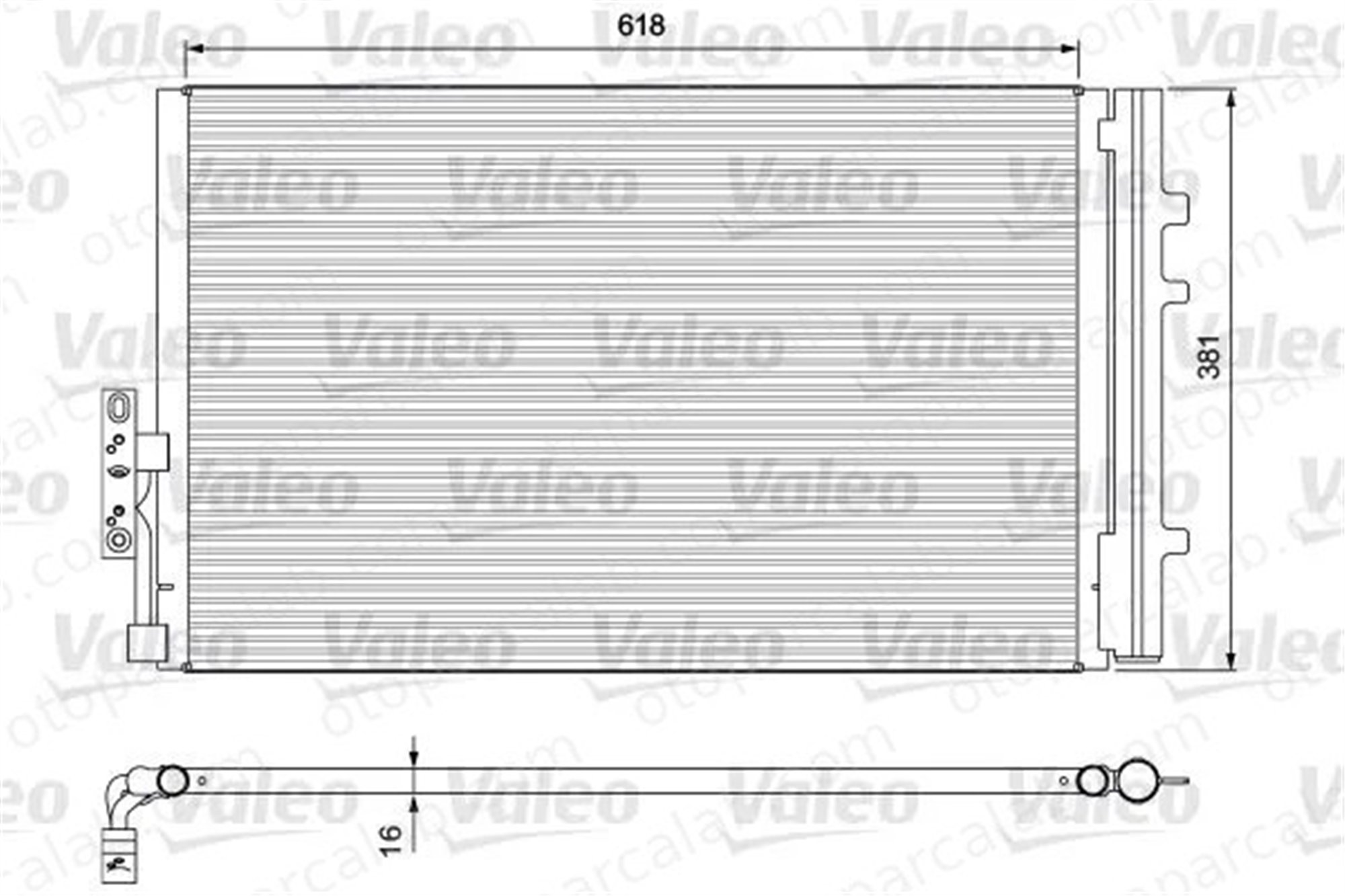 VALEO 814386 Klima Radyatörü BMW X3 X4 64539216143 9216143
