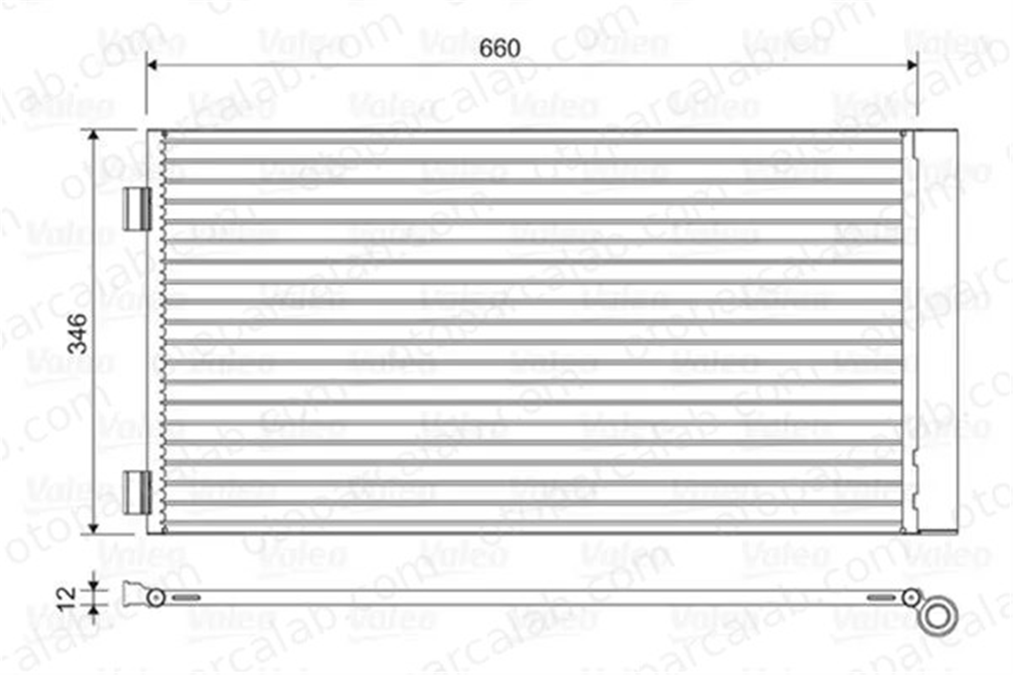 VALEO 814408 Klima Radyatörü MINI MINI MINI COUNTRYMAN 64539228607 9228607
