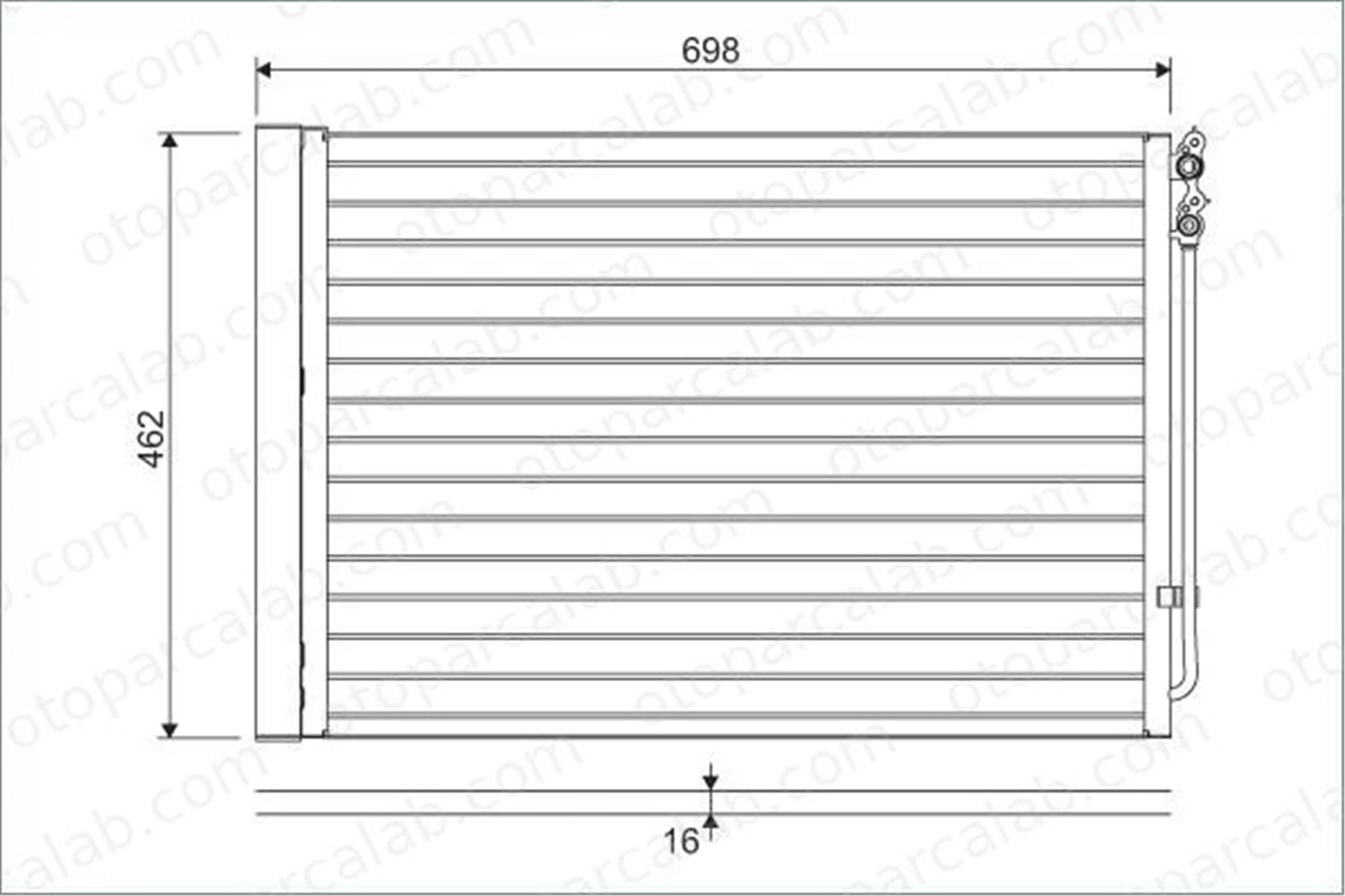VALEO 814410 Klima Radyatörü BMW 5 5 Touring 64509109723 4247809
