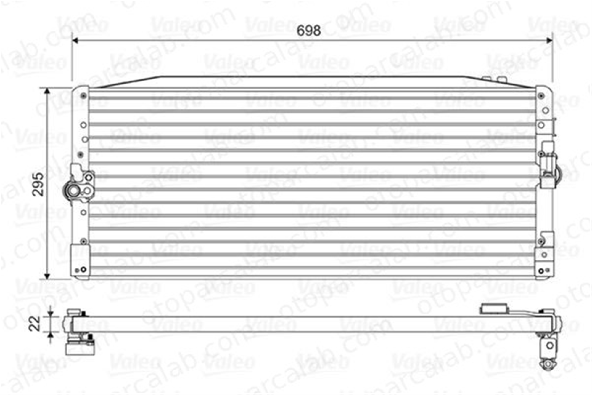 VALEO 814473 Klima Radyatörü TOYOTA COROLLA COROLLA Liftback 884601237 94846220