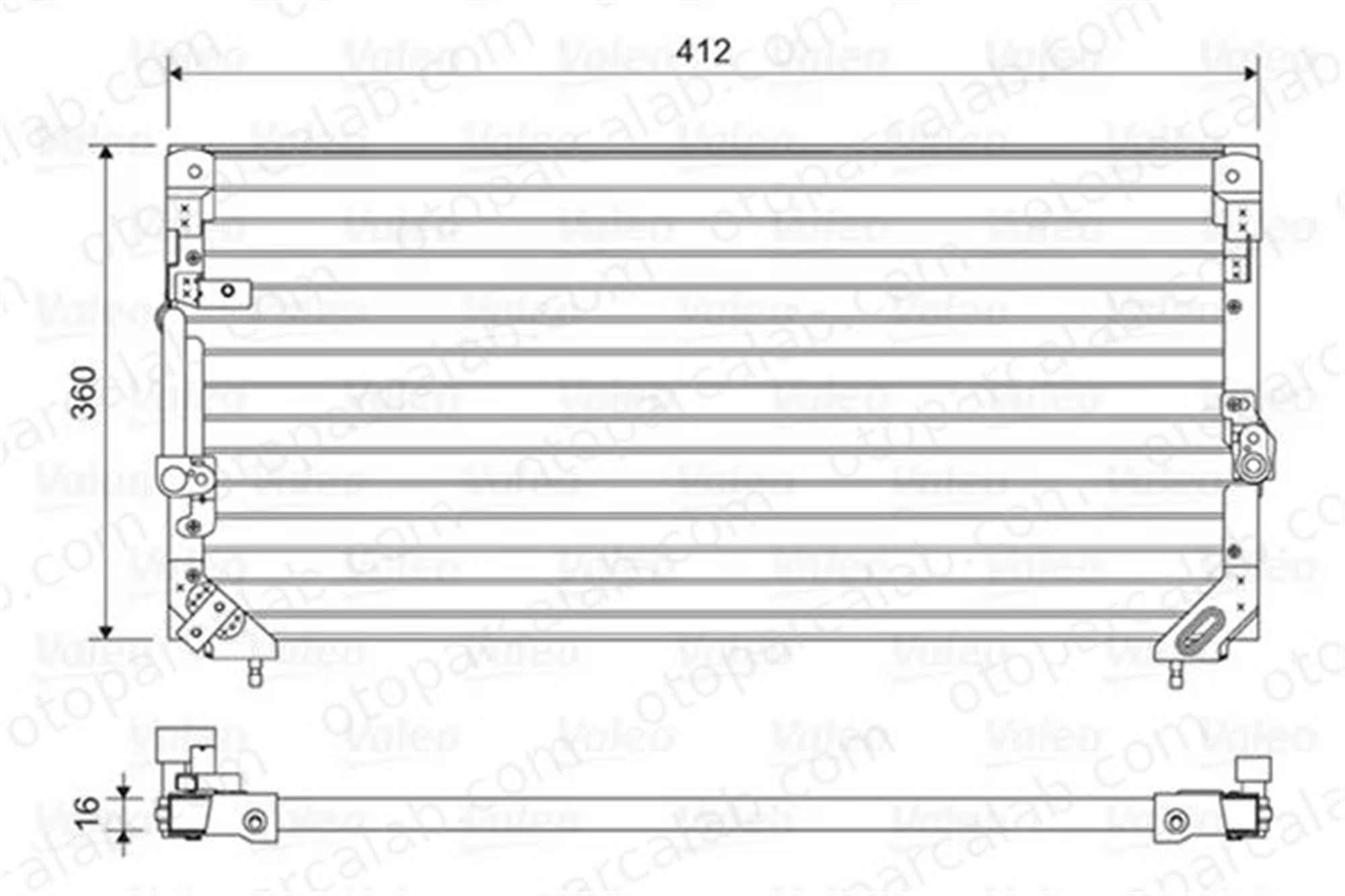 VALEO 814495 Klima Radyatörü TOYOTA LAND CRUISER 80 884606016 8846060060