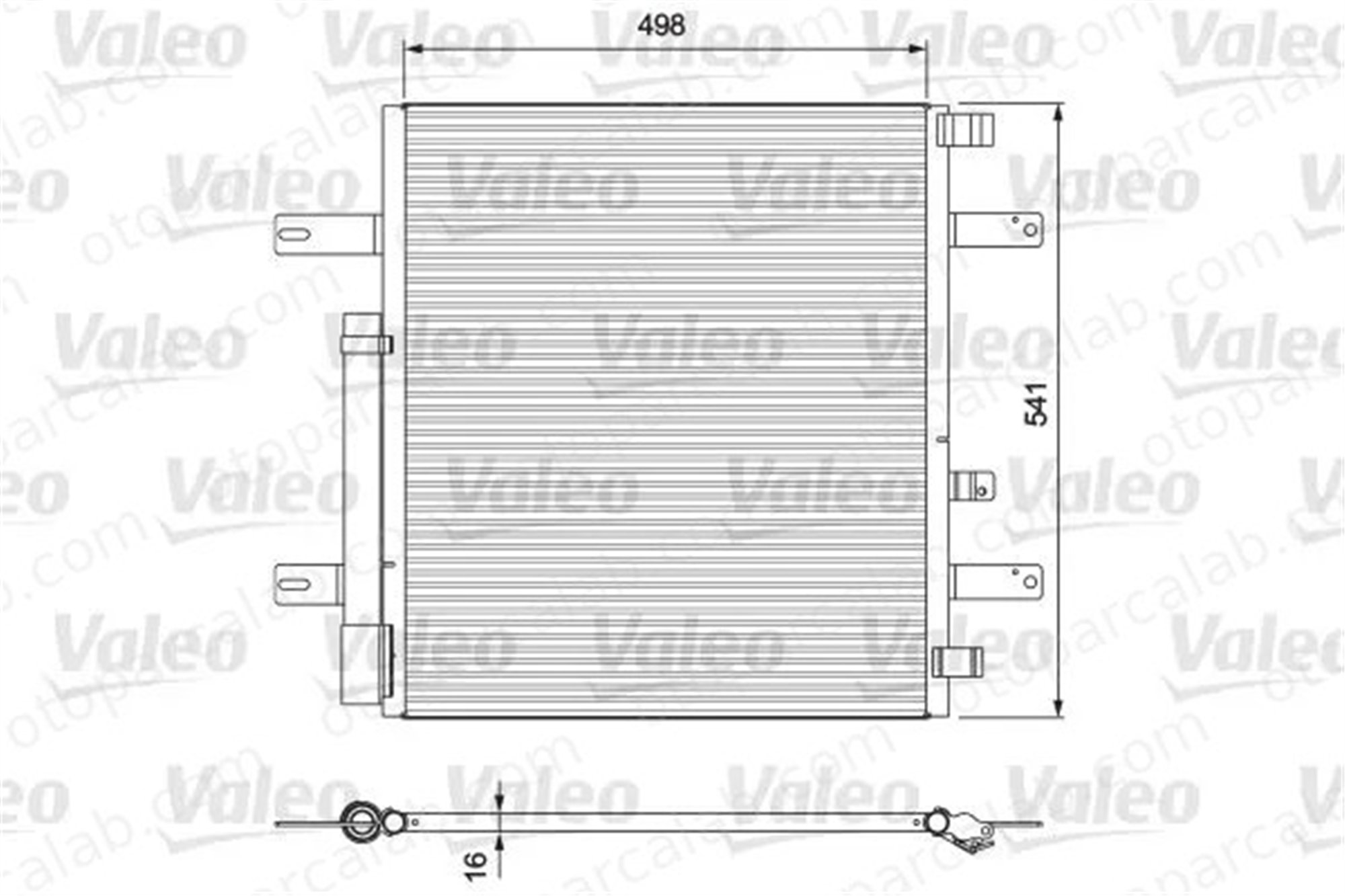 VALEO 815061 Klima Radyatörü MERCEDES-BENZ AROCS ACTROS MP4 / MP5 A9705000154 9705000154
