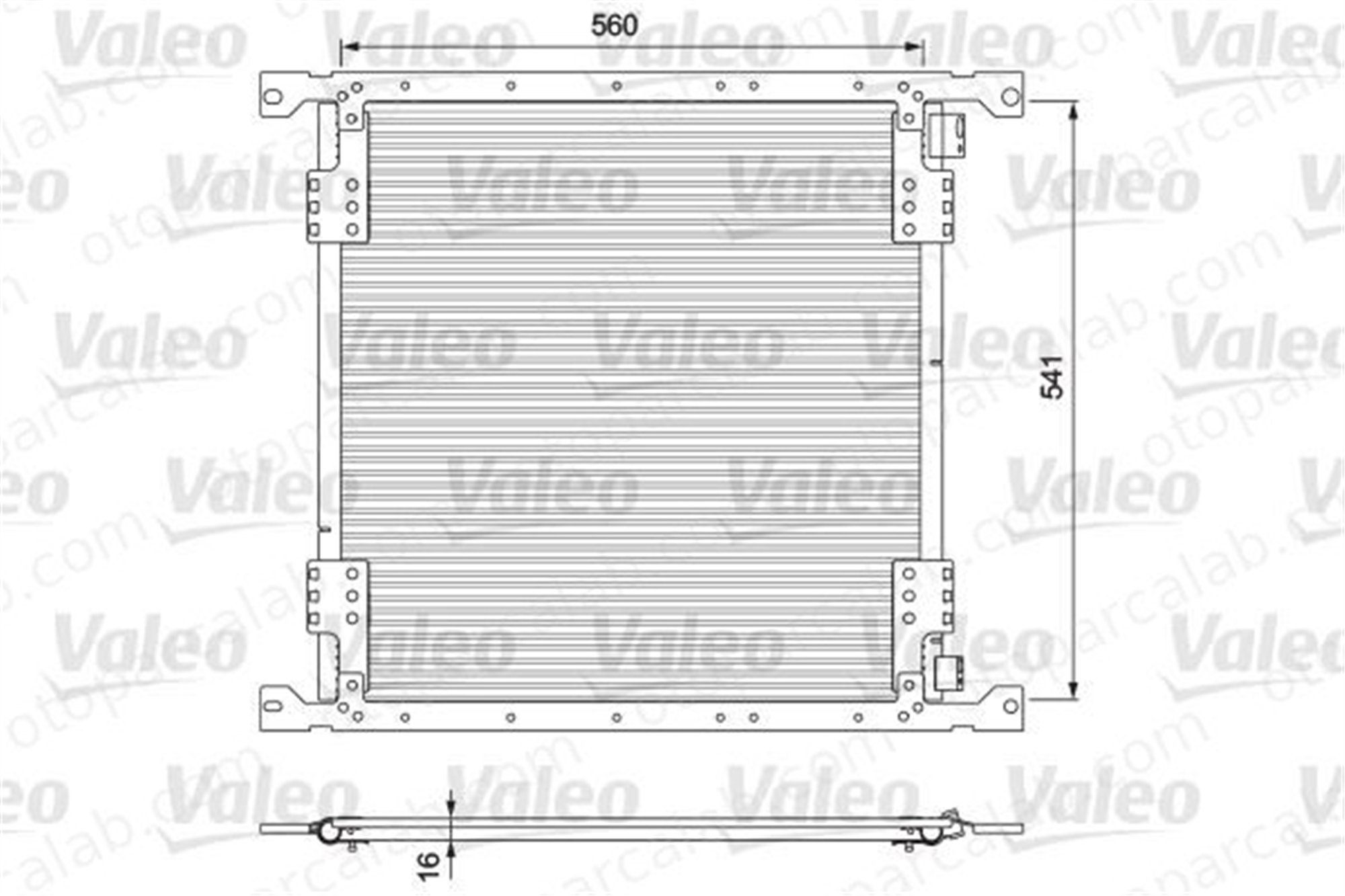 VALEO 815088 Klima Radyatörü MERCEDES-BENZ AROCS ACTROS MP4 / MP5 815088 9405000454