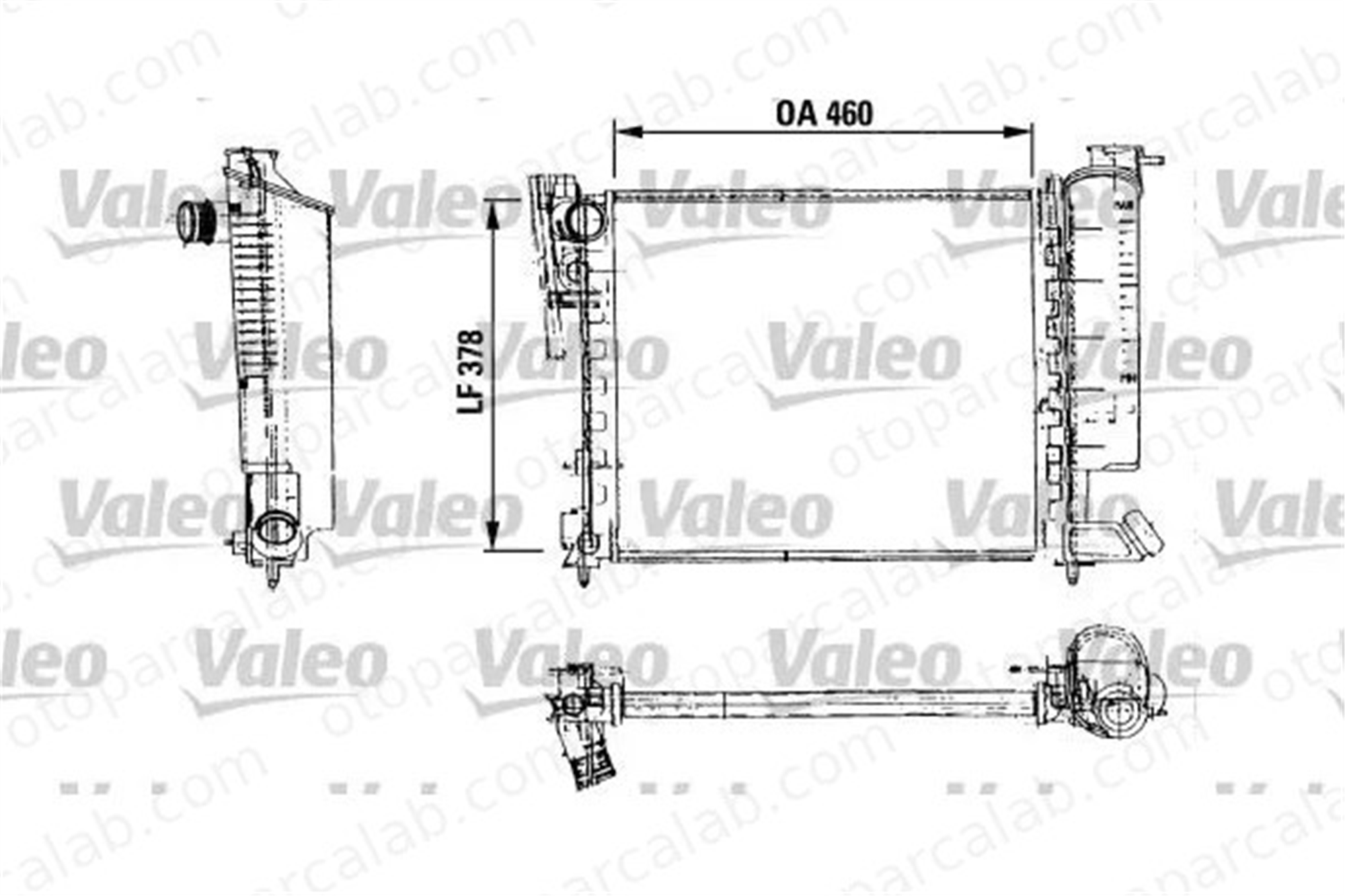 VALEO 816715 Su Radyatörü PEUGEOT 306 306 Break 1231795 1361841
