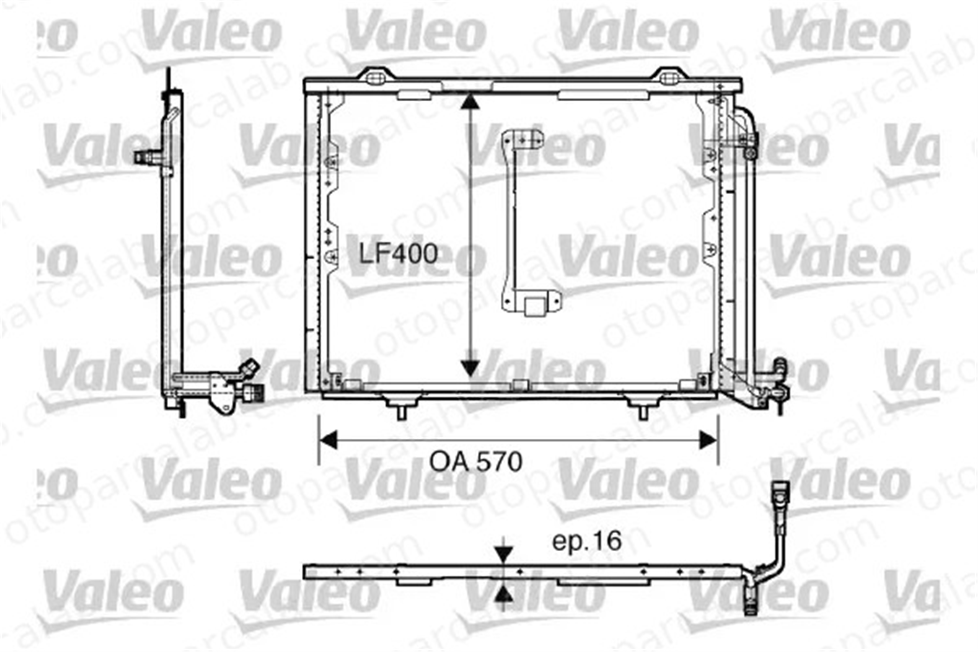 VALEO 816900 Klima Radyatörü MERCEDES-BENZ C-SERISI C-SERISI T-Model A2028300870 2028300570