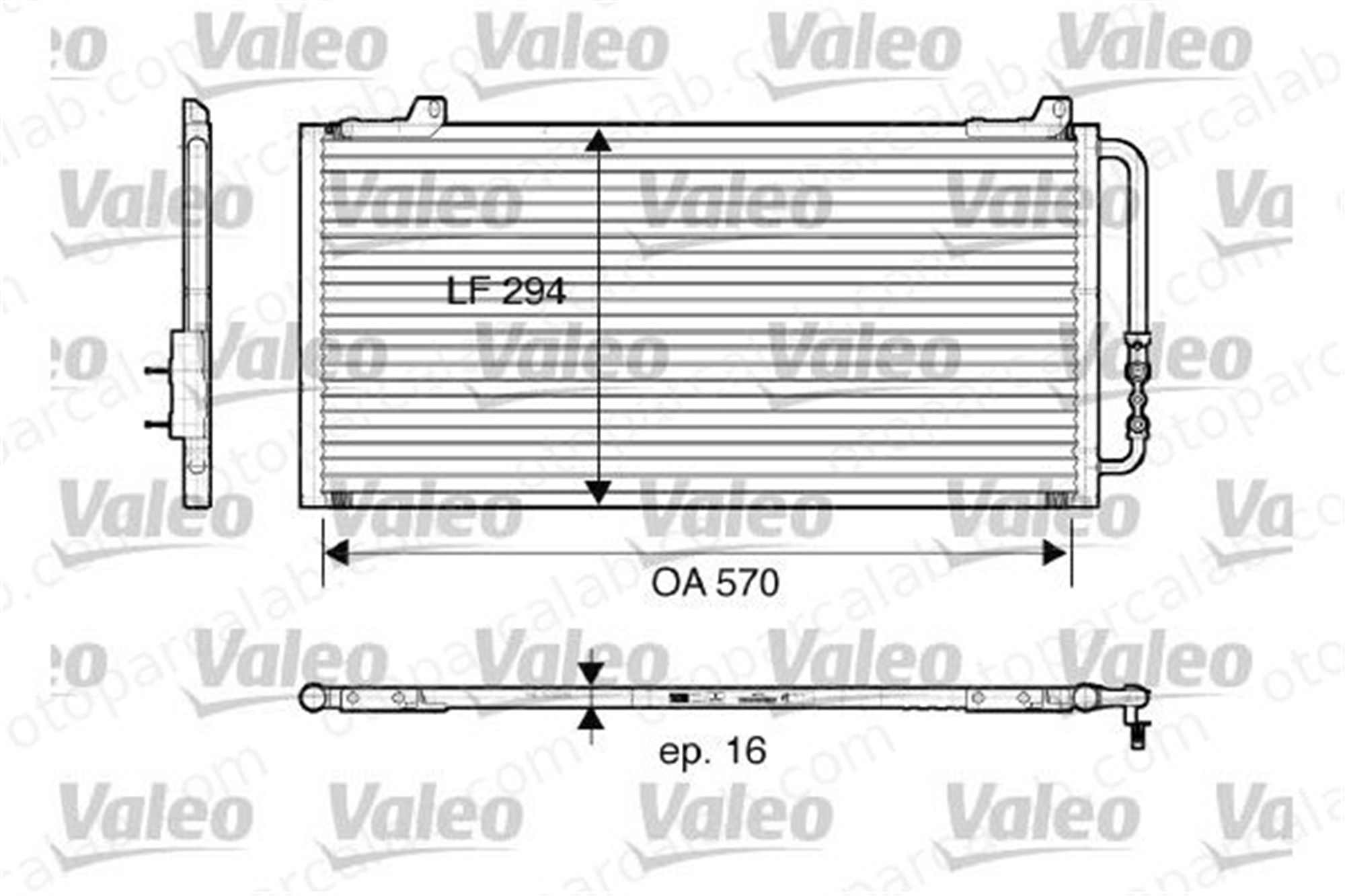 VALEO 816921 Klima Radyatörü ROVER 25 I Hatchback 200 II Hatchback JRB100310 JRB100310SLP