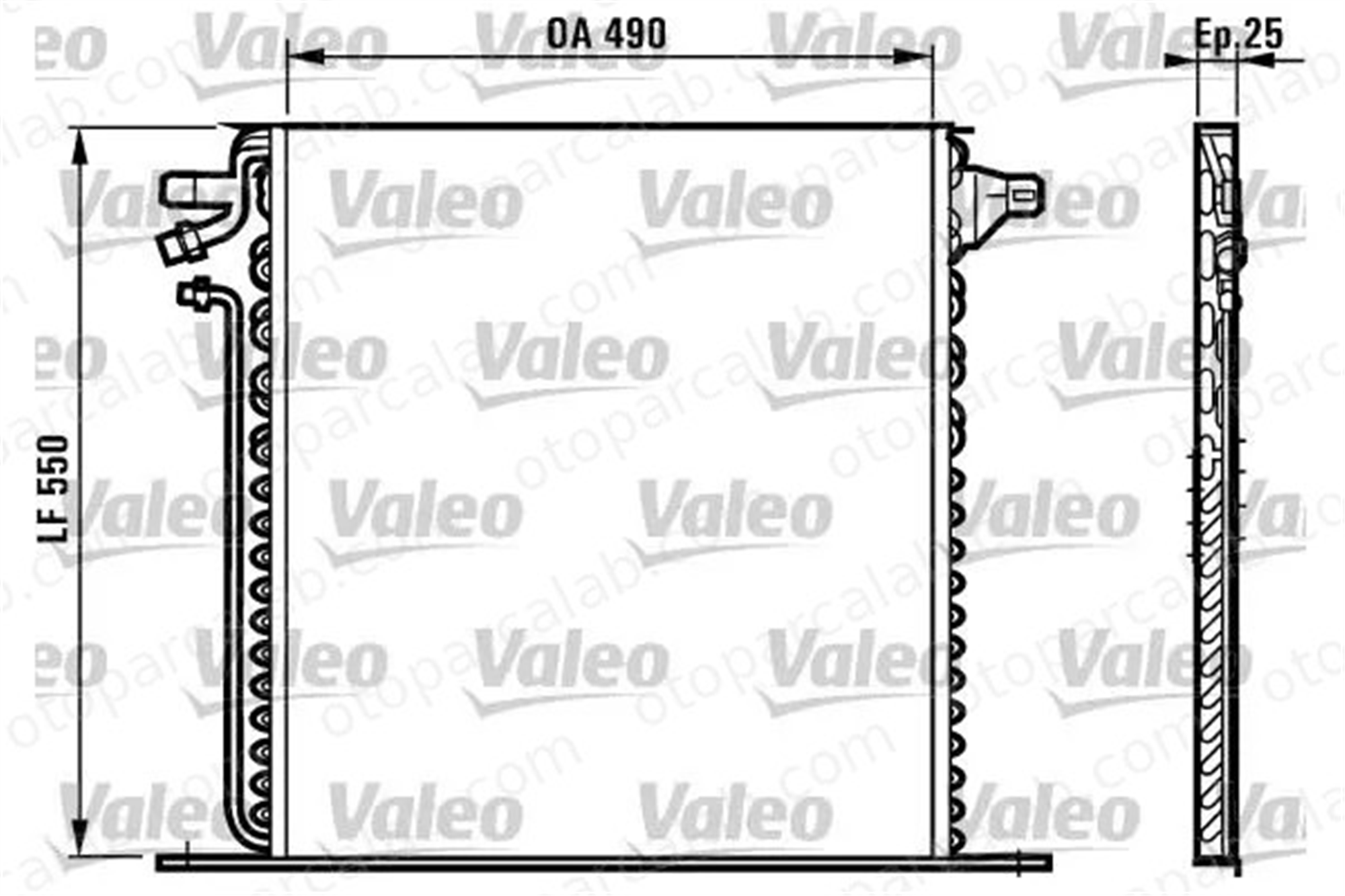 VALEO 817011 Klima Radyatörü MERCEDES-BENZ VITO Minibüs/Otobüs VITO Panelvan/Van A6388350170 6388350170