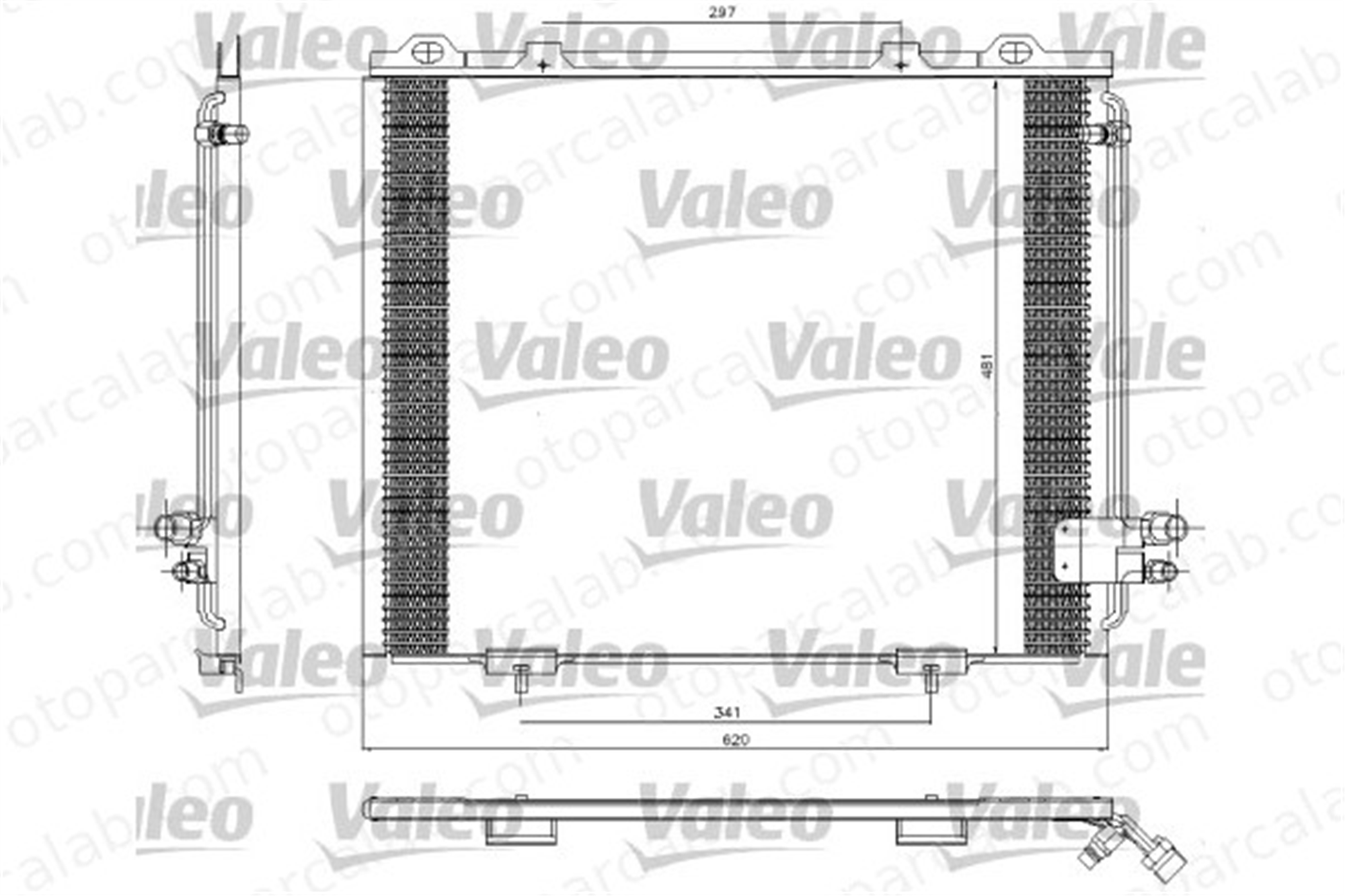 VALEO 817252 Klima Radyatörü MERCEDES-BENZ E-SERISI E-SERISI T-Model A2108300570 2108300270