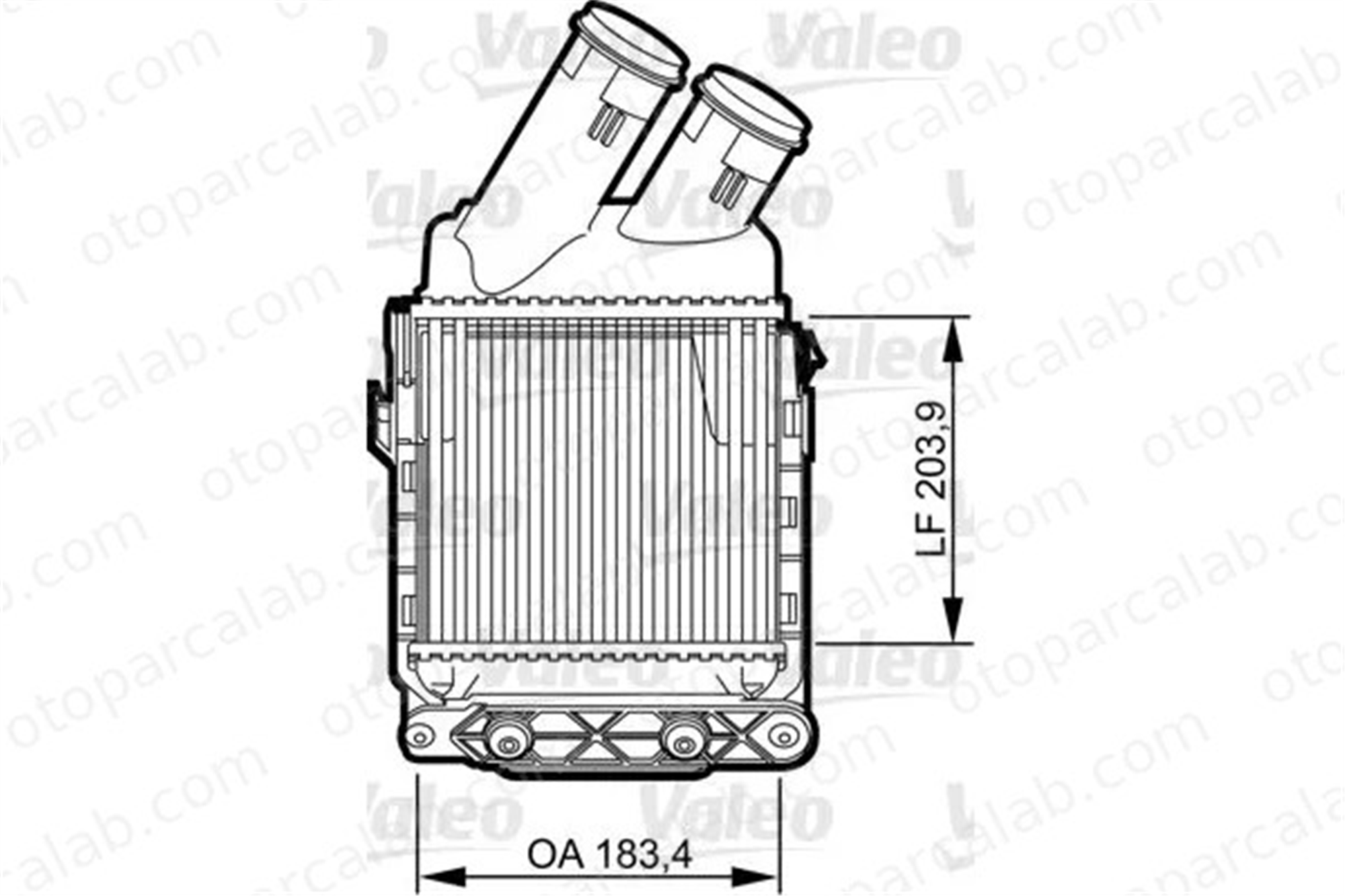 VALEO 817490 Turbo Radyatörü RENAULT MEGANE I Classic SCÉNIC I MPV 7700838130 8200047162