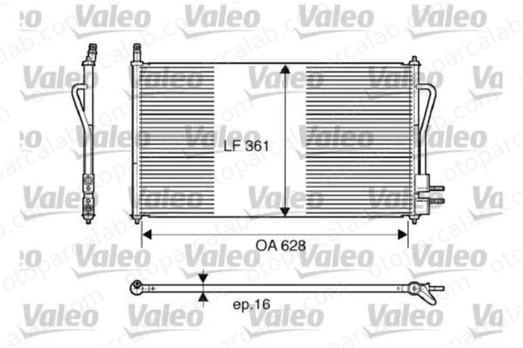VALEO 817493 Klima Radyatörü FORD FOCUS I FOCUS I Turnier YS4H19710CA YS4Z19712AB