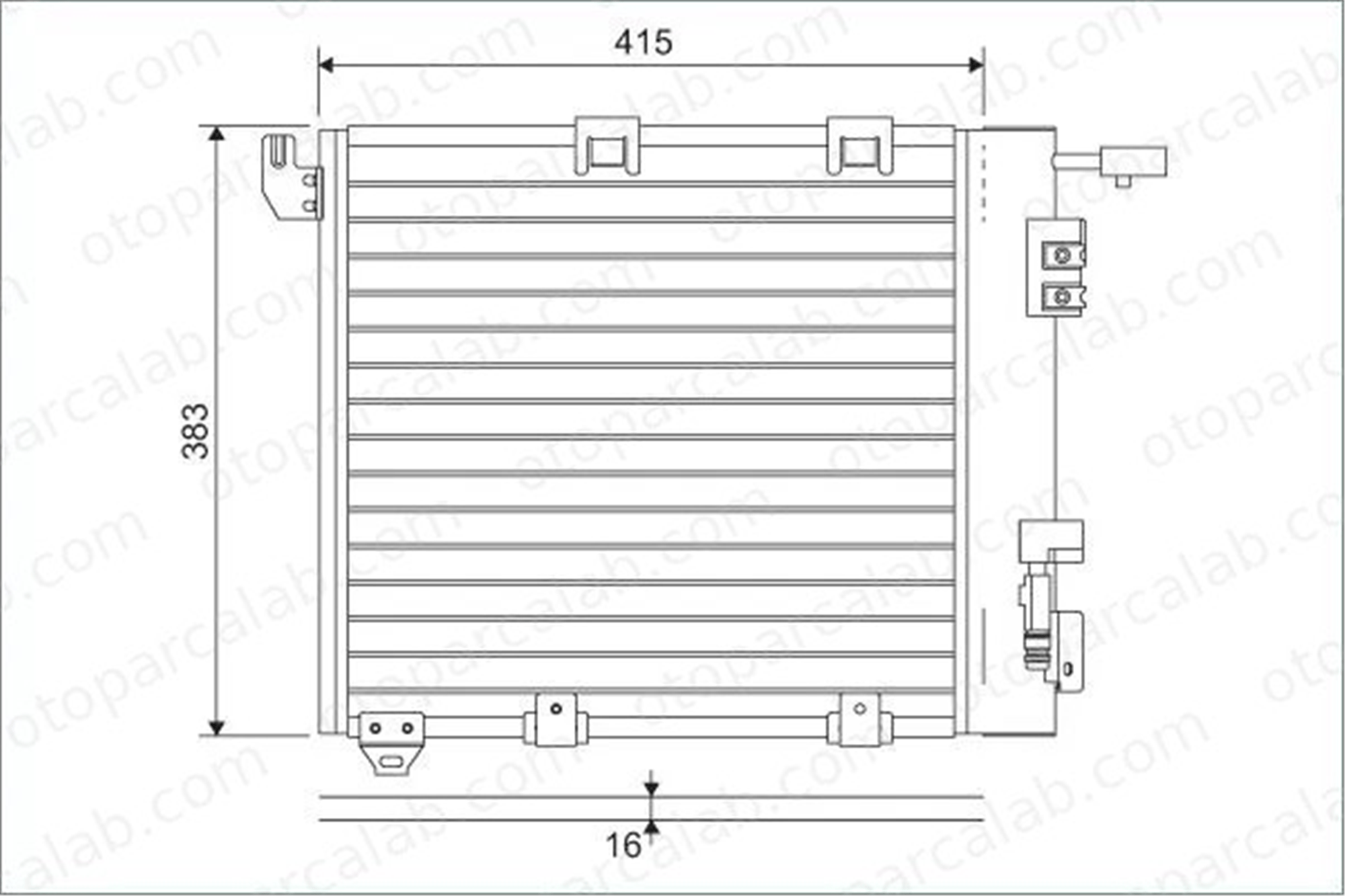 VALEO 817506 Klima Radyatörü OPEL ASTRA G Sedan ASTRA G Station wagon 1850078 1850056