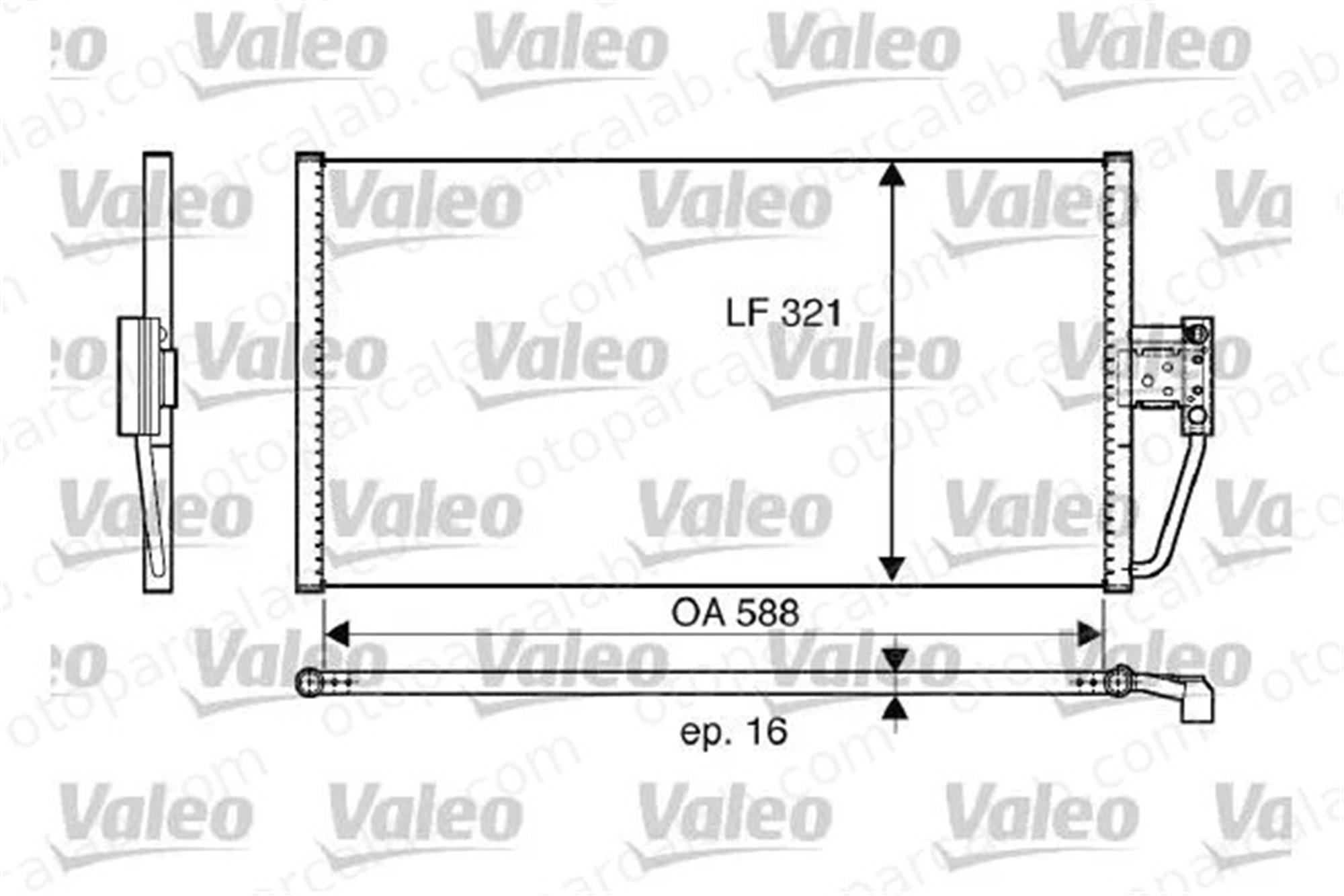 VALEO 817561 Klima Radyatörü BMW 5 5 Touring 64538375513 8375513