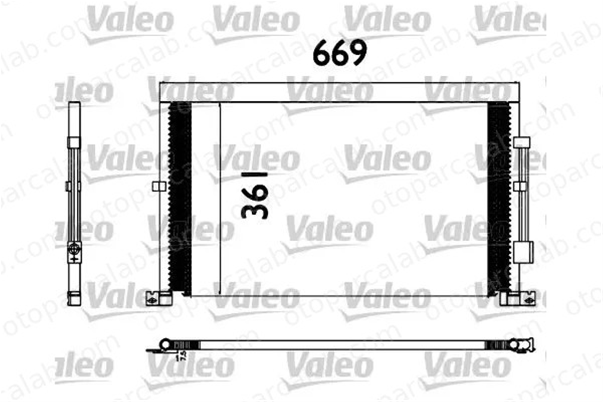 VALEO 817567 Klima Radyatörü FORD MONDEO III Sedan MONDEO III 1116809 1142333