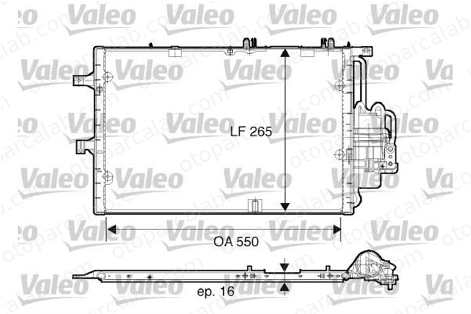 VALEO 817610 Klima Radyatörü OPEL COMBO Tour COMBO Kasa/büyük limuzin 1850072 1850088