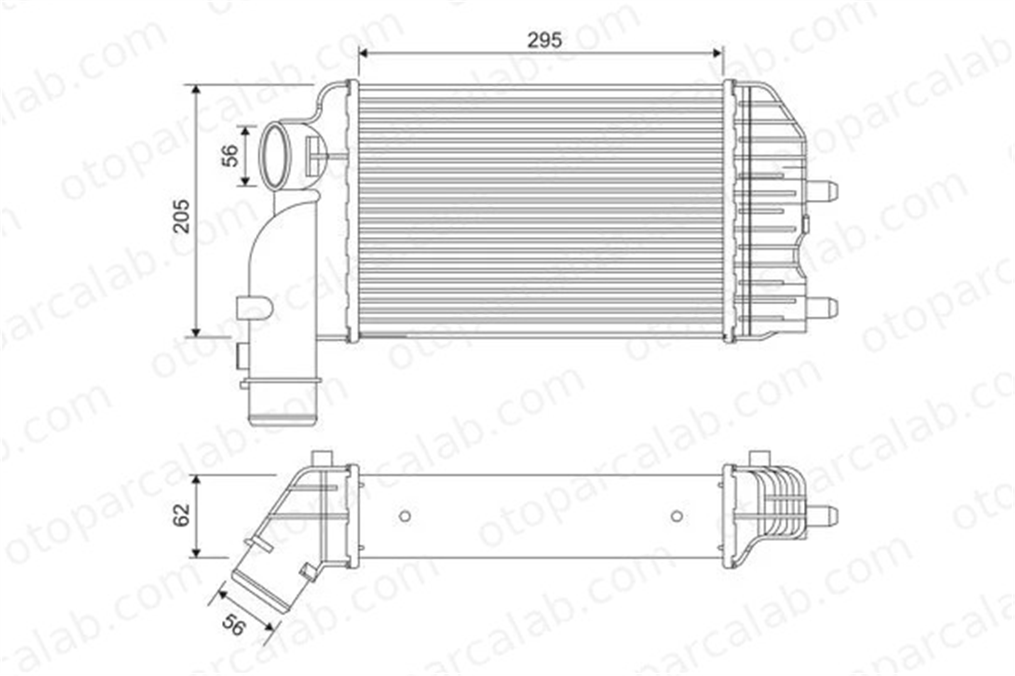 VALEO 817632 Turbo Radyatörü FIAT DUCATO Minibüs/Otobüs DUCATO Panelvan/Van 384E4 0384E4