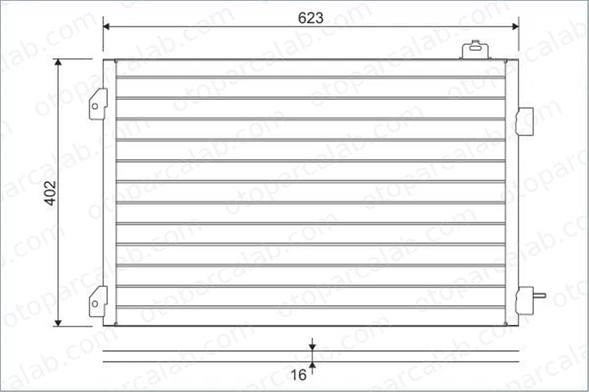 VALEO 817646 Klima Radyatörü RENAULT CLIO II THALIA I 8200245598 8200742595