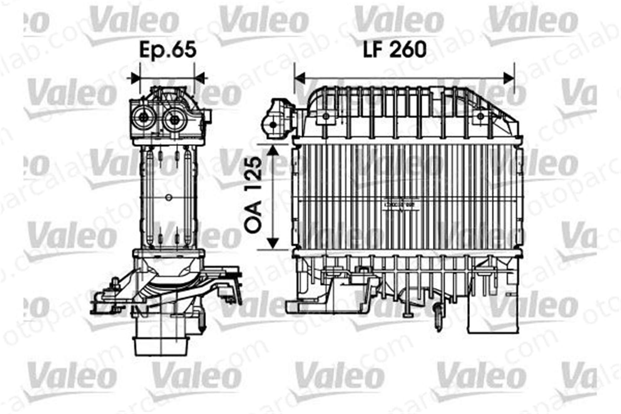 VALEO 817698 Turbo Radyatörü TOYOTA COROLLA AVENSIS 1794027010 179400G010