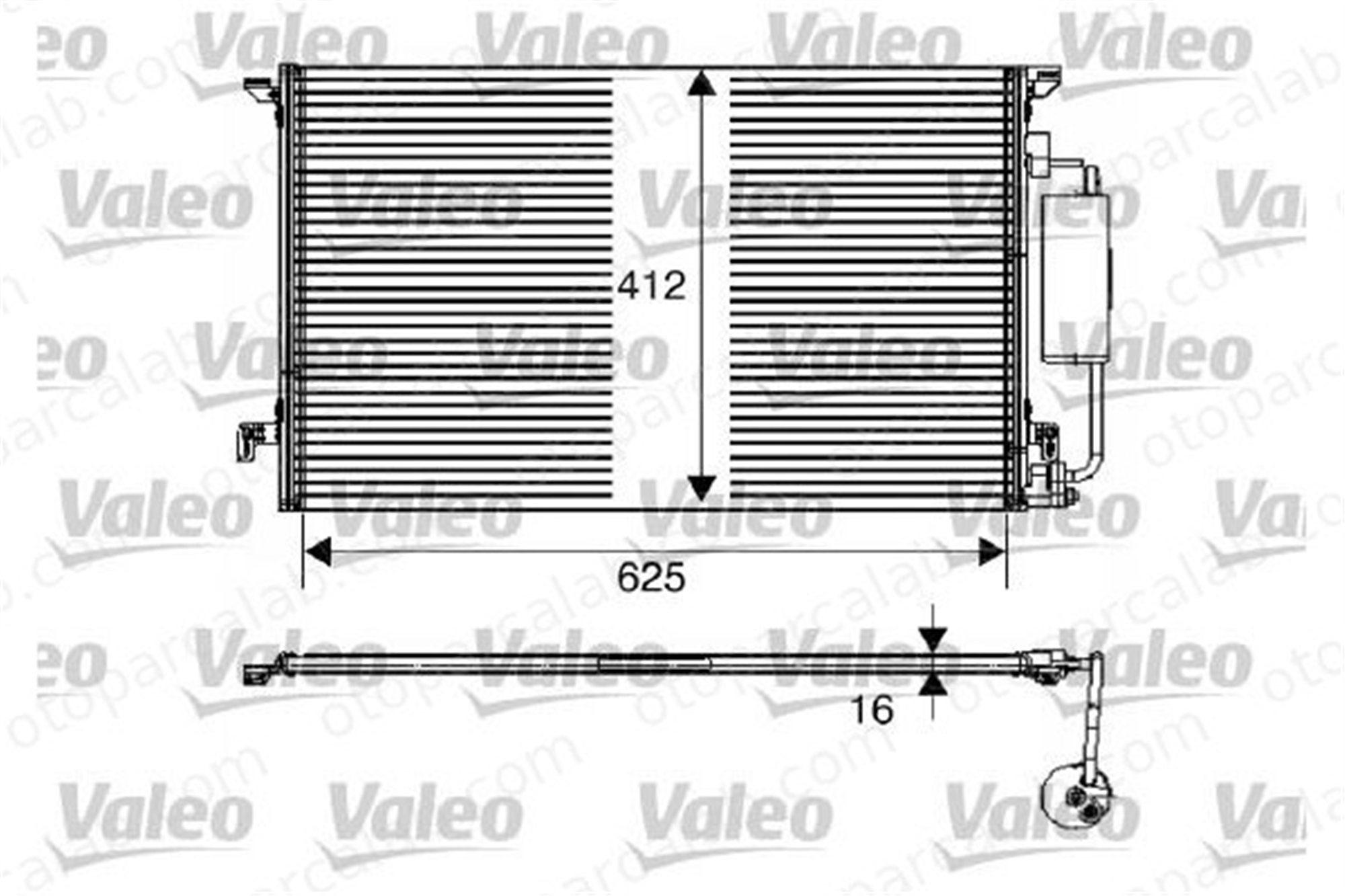 VALEO 817712 Klima Radyatörü SAAB 9-3 Station wagon 9-3 12793295 12793296