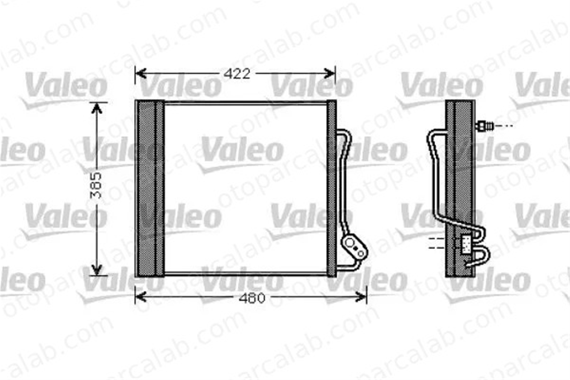 VALEO 817801 Klima Radyatörü SMART CABRIO CITY-COUPE 1632V003 0001632V003