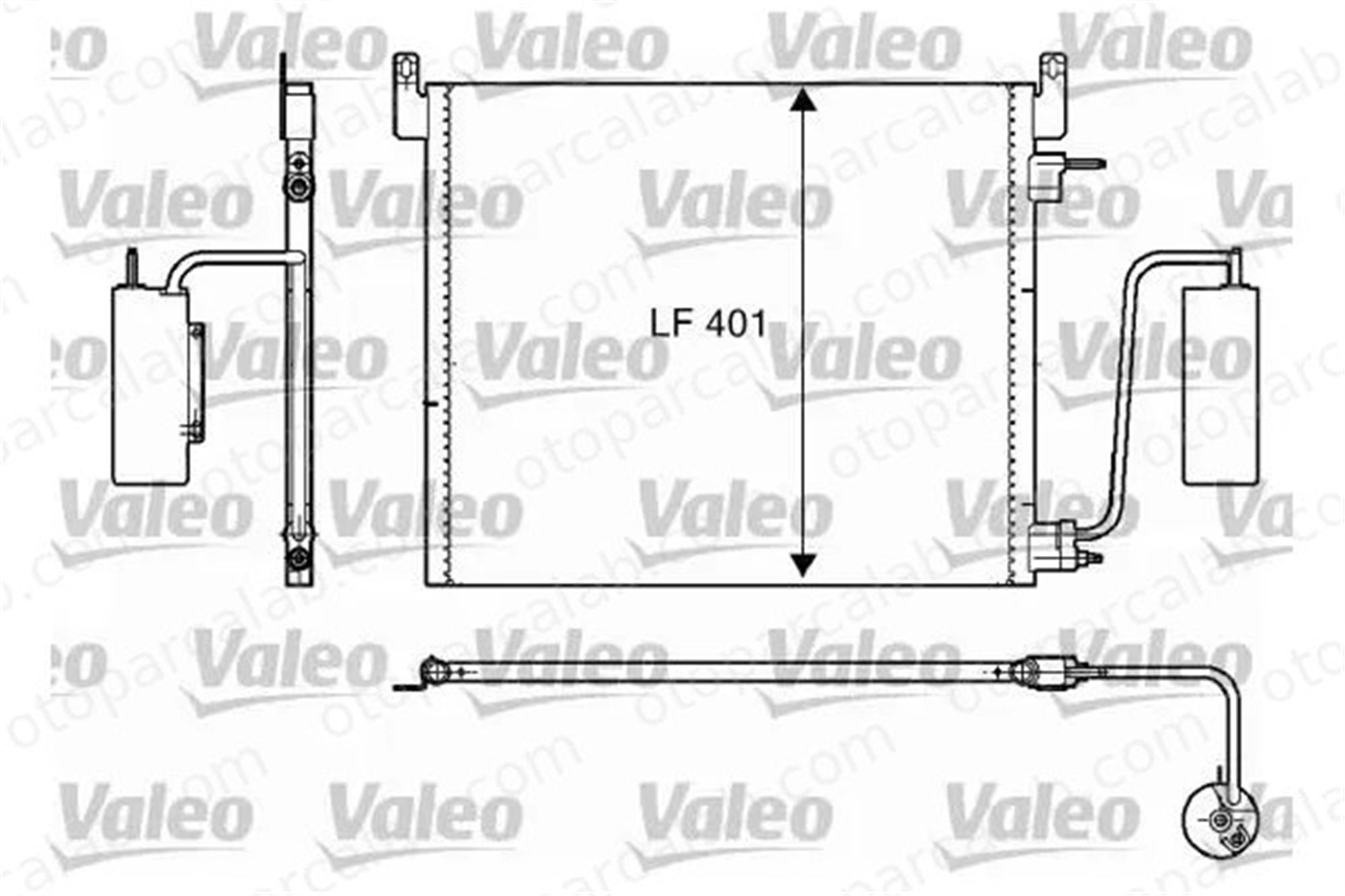 VALEO 817853 Klima Radyatörü SAAB 9-3 Cabrio 9-3 1850084 1850117