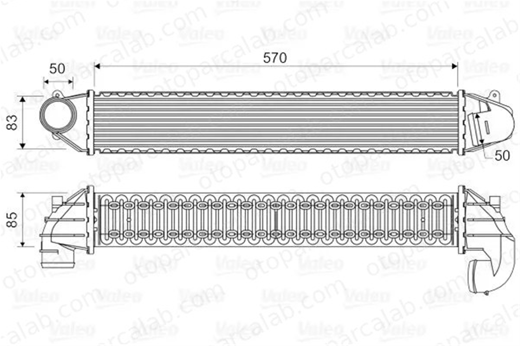 VALEO 817936 Turbo Radyatörü SEAT ALHAMBRA VW SHARAN 1020622 1109138