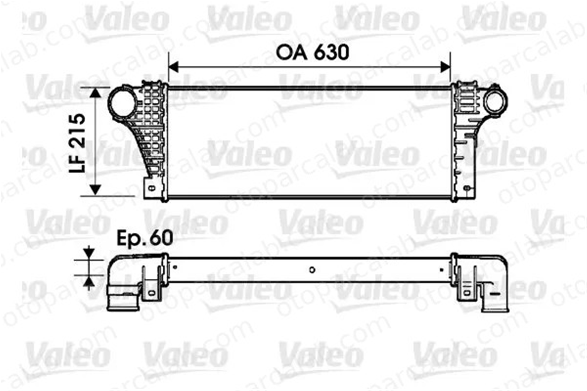 VALEO 817941 Turbo Radyatörü IVECO DAILY II Panelvan/Van DAILY II Platform şasi 93817393 93822907