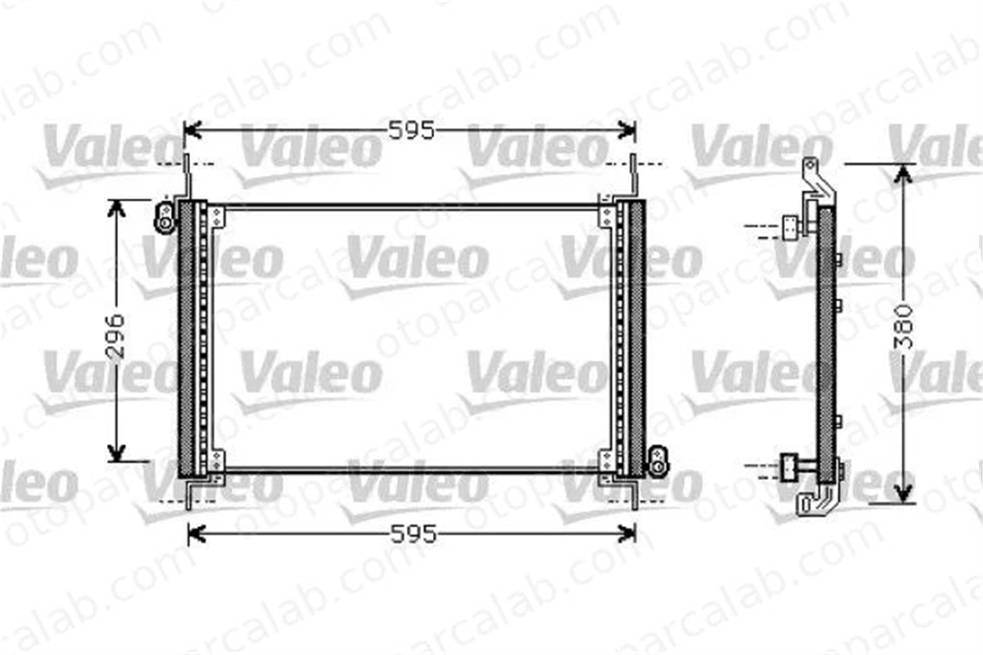 VALEO 818009 Klima Radyatörü FIAT BRAVO I BRAVA 46527737 46472101