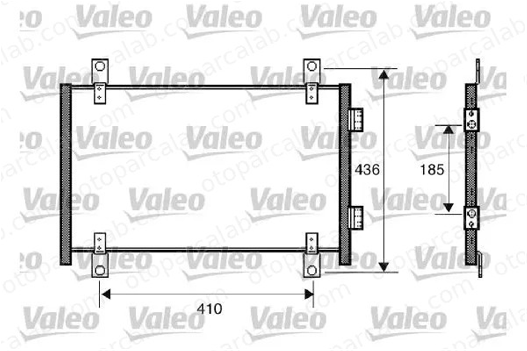 VALEO 818018 Klima Radyatörü FIAT DUCATO Minibüs/Otobüs DUCATO Panelvan/Van 1340166080 6455CG