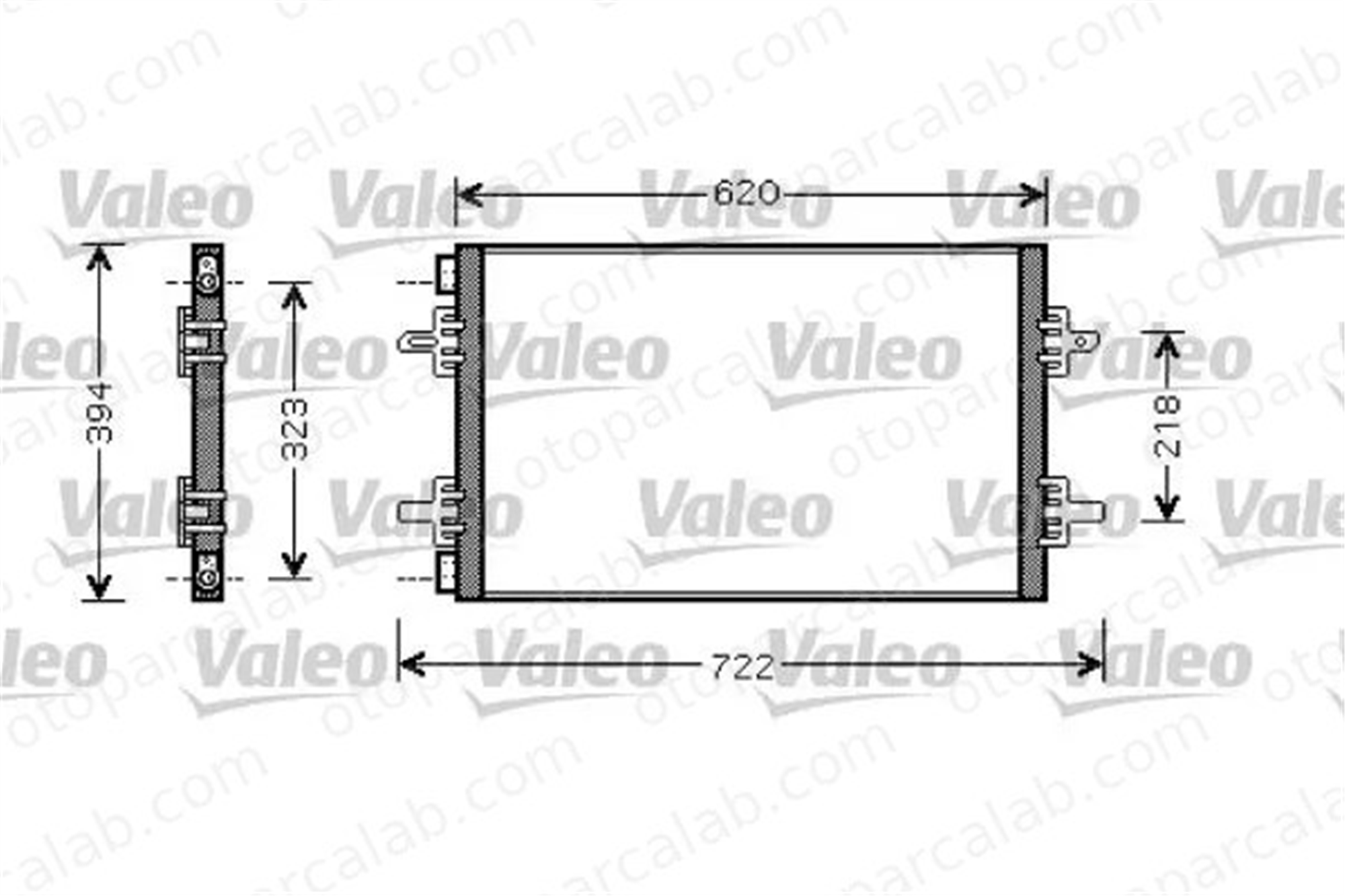 VALEO 818027 Klima Radyatörü RENAULT AVANTIME ESPACE III 818027 6025313367