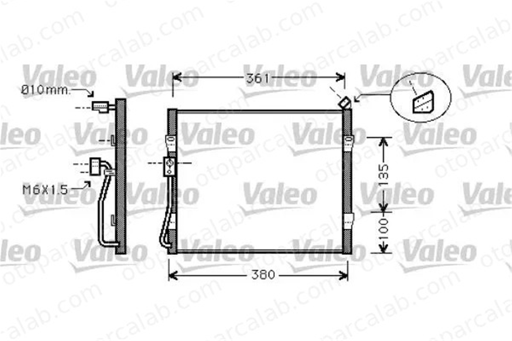 VALEO 818031 Klima Radyatörü ROVER 400 II 200 II Cabrio JRB100190 JRB10003