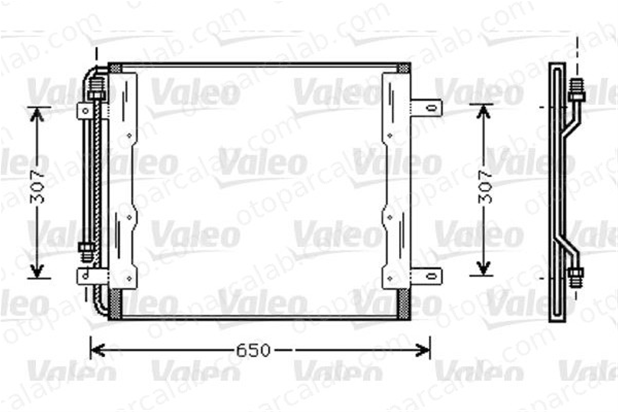 VALEO 818035 Klima Radyatörü MERCEDES-BENZ AROCS ACTROS MP4 / MP5 9705000054 818035