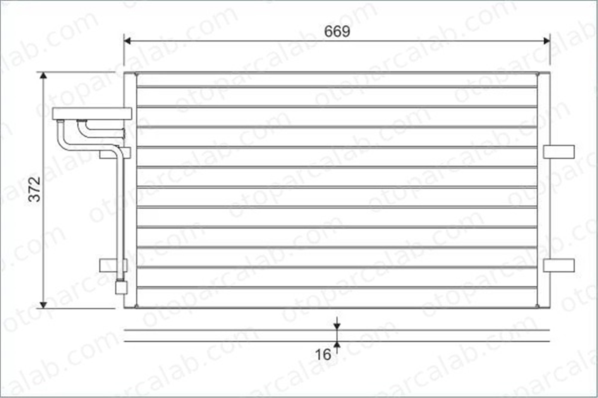 VALEO 818046 Klima Radyatörü FORD FOCUS II C-MAX 1234248 1335552