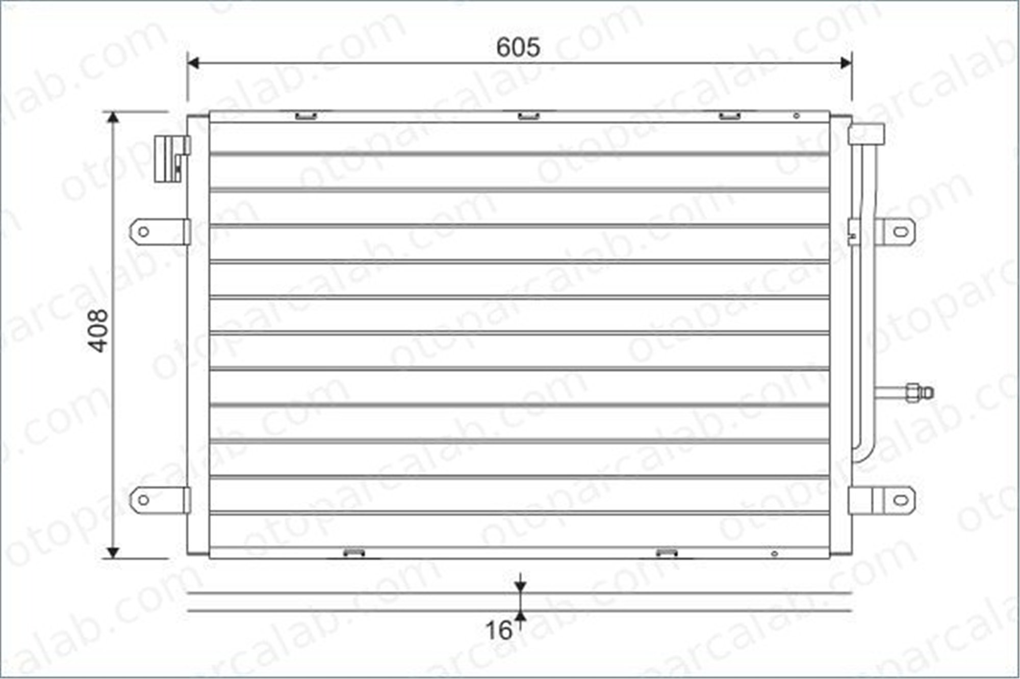 VALEO 818190 Klima Radyatörü AUDI A4 B7 A4 B7 Avant 8E0260403AA 8E0260403K