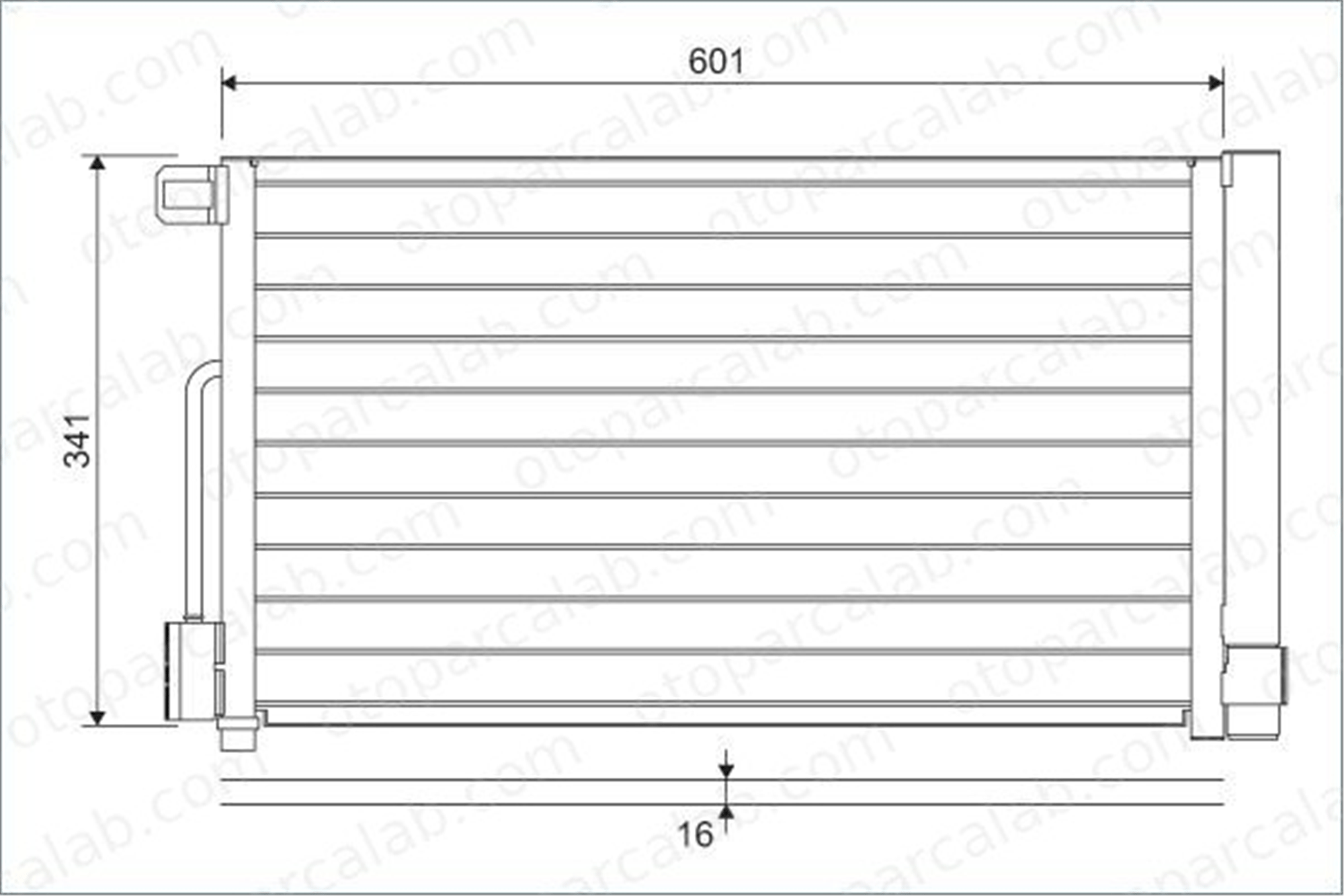 VALEO 818193 Klima Radyatörü OPEL CORSA D ALFA ROMEO GIULIETTA 55700406 51931470