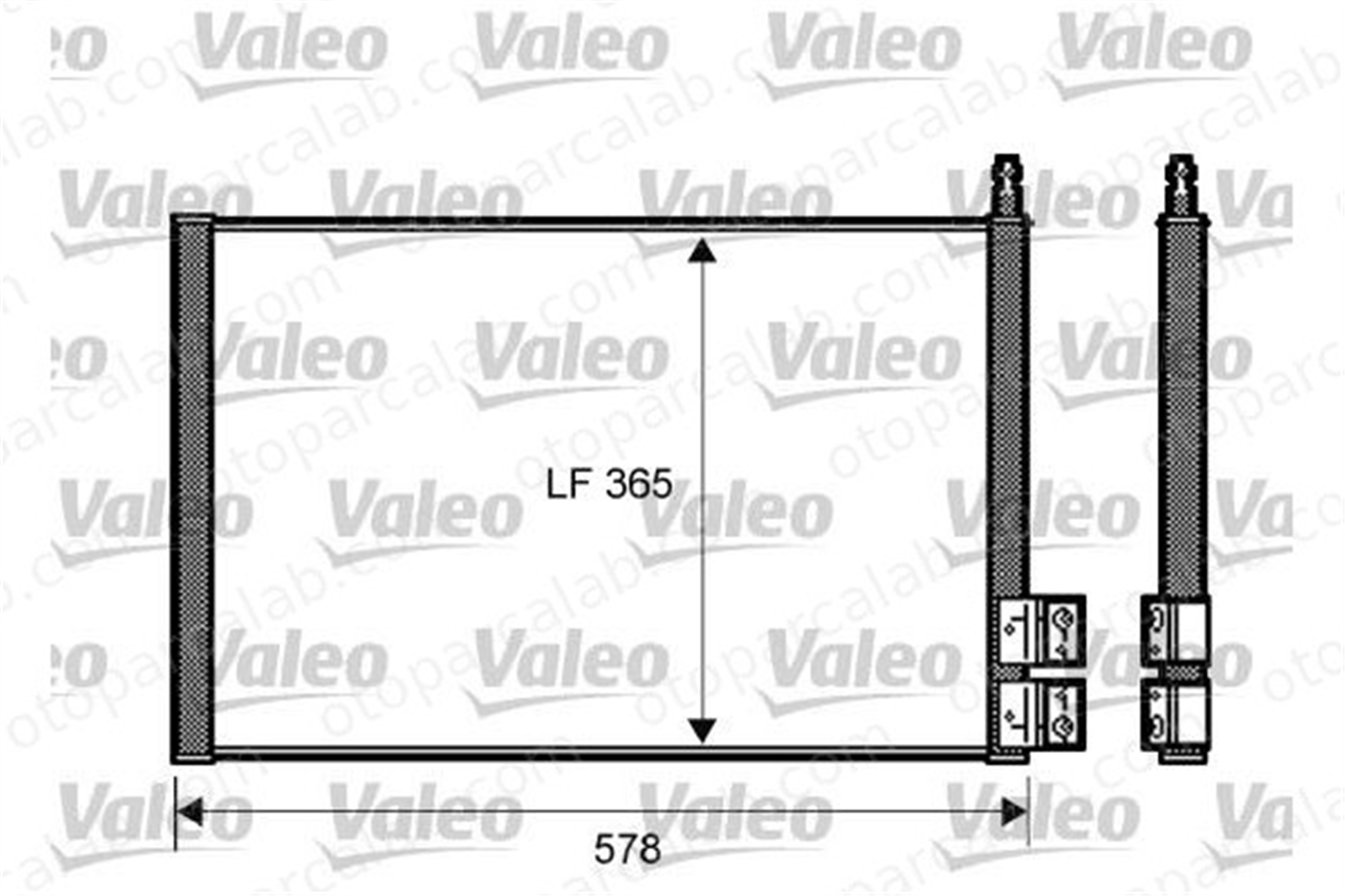 VALEO 818195 Klima Radyatörü FORD FIESTA V FUSION DE9461480B 2S6H19710AD