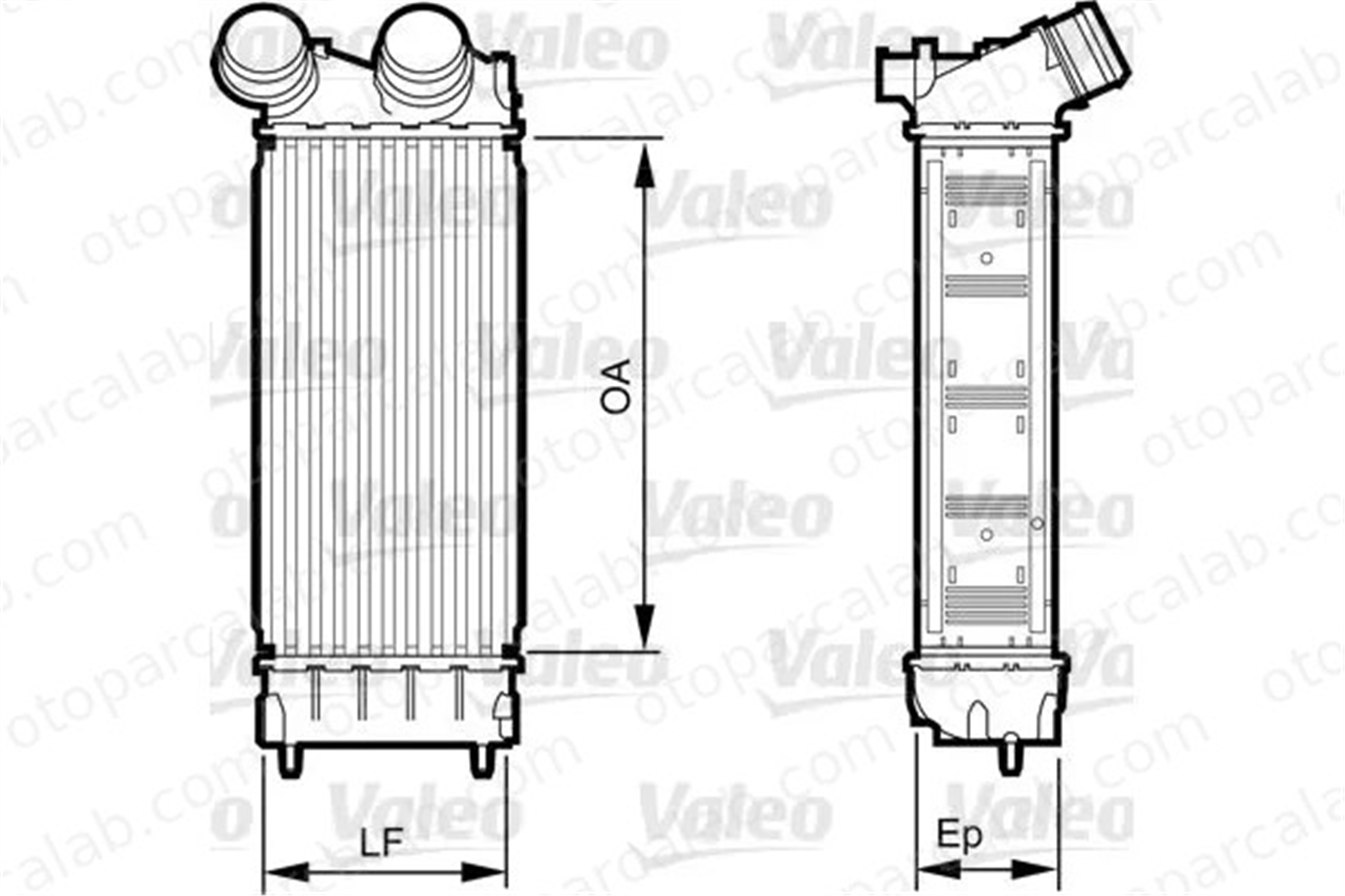 VALEO 818226 Turbo Radyatörü CITROËN C4 II PEUGEOT PARTNER TEPEE 384N9 0384.N9