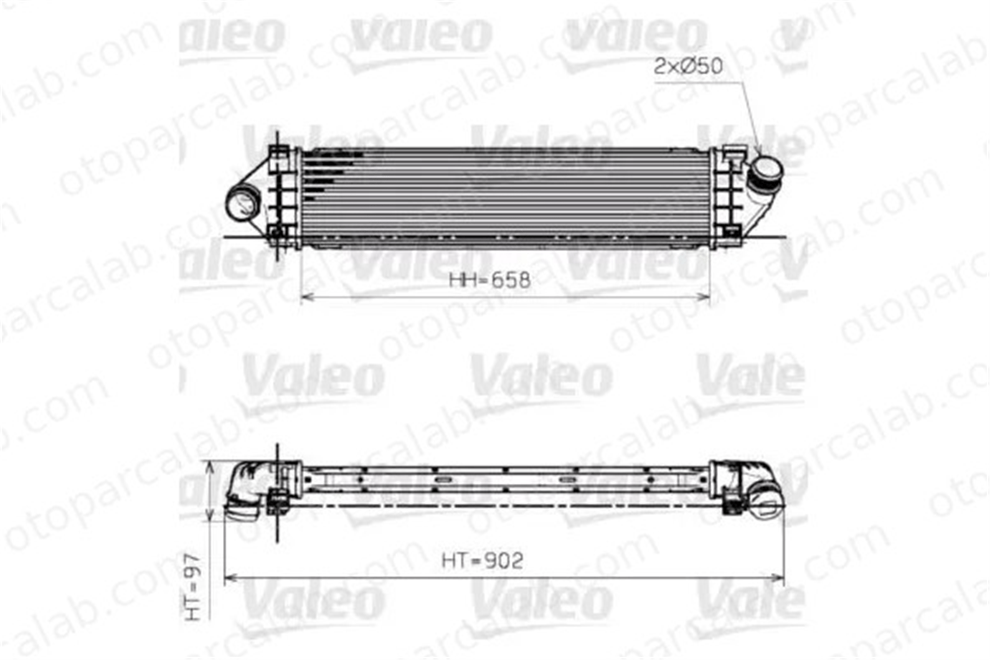 VALEO 818246 Turbo Radyatörü FORD FOCUS II GALAXY II 6G919L440FD 1423852