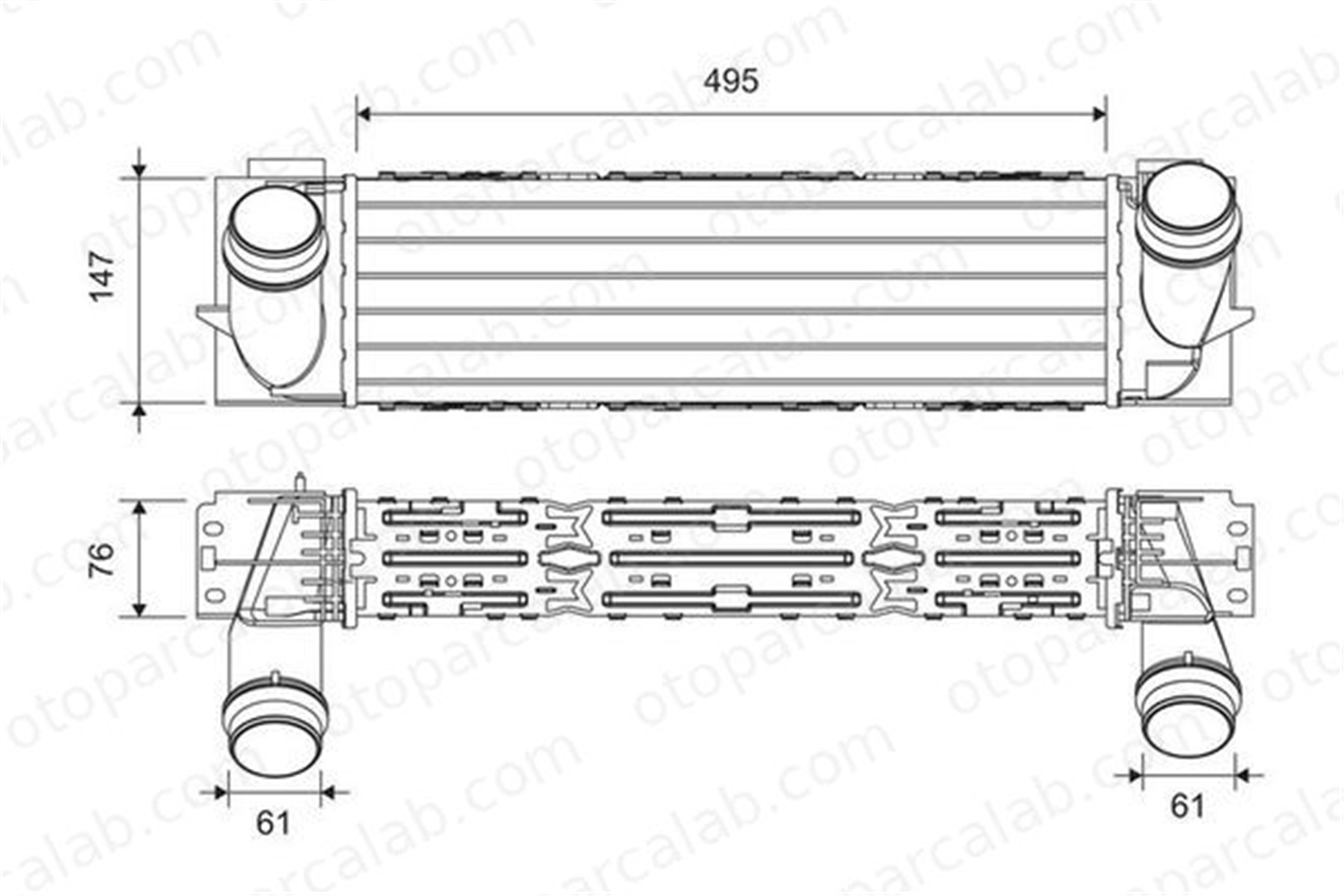 VALEO 818252 Turbo Radyatörü BMW X3 X4 7823570 17517823570
